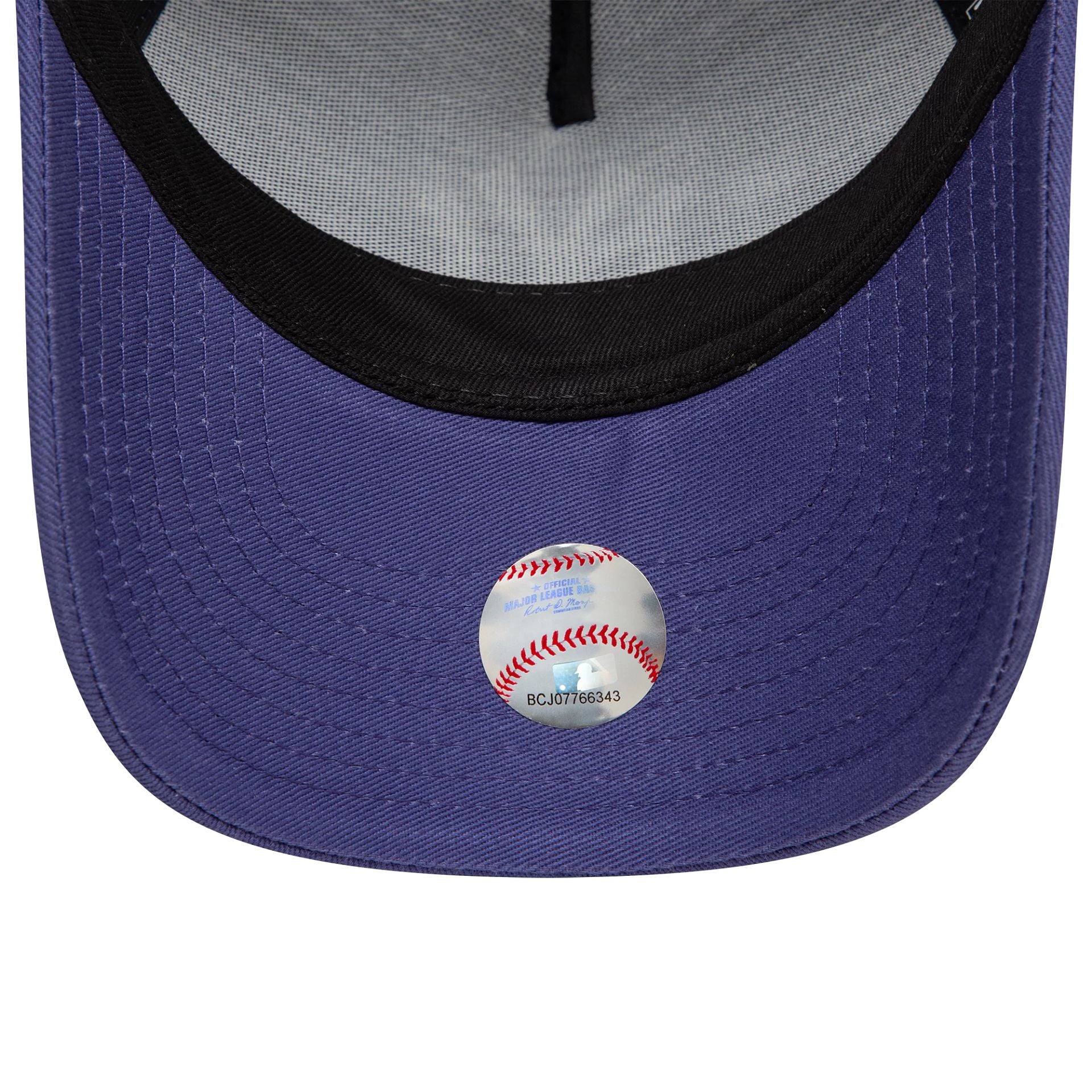 This is a New York Yankees Child League Essential Purple 9FORTY A-Frame Trucker Adjustable Cap 5