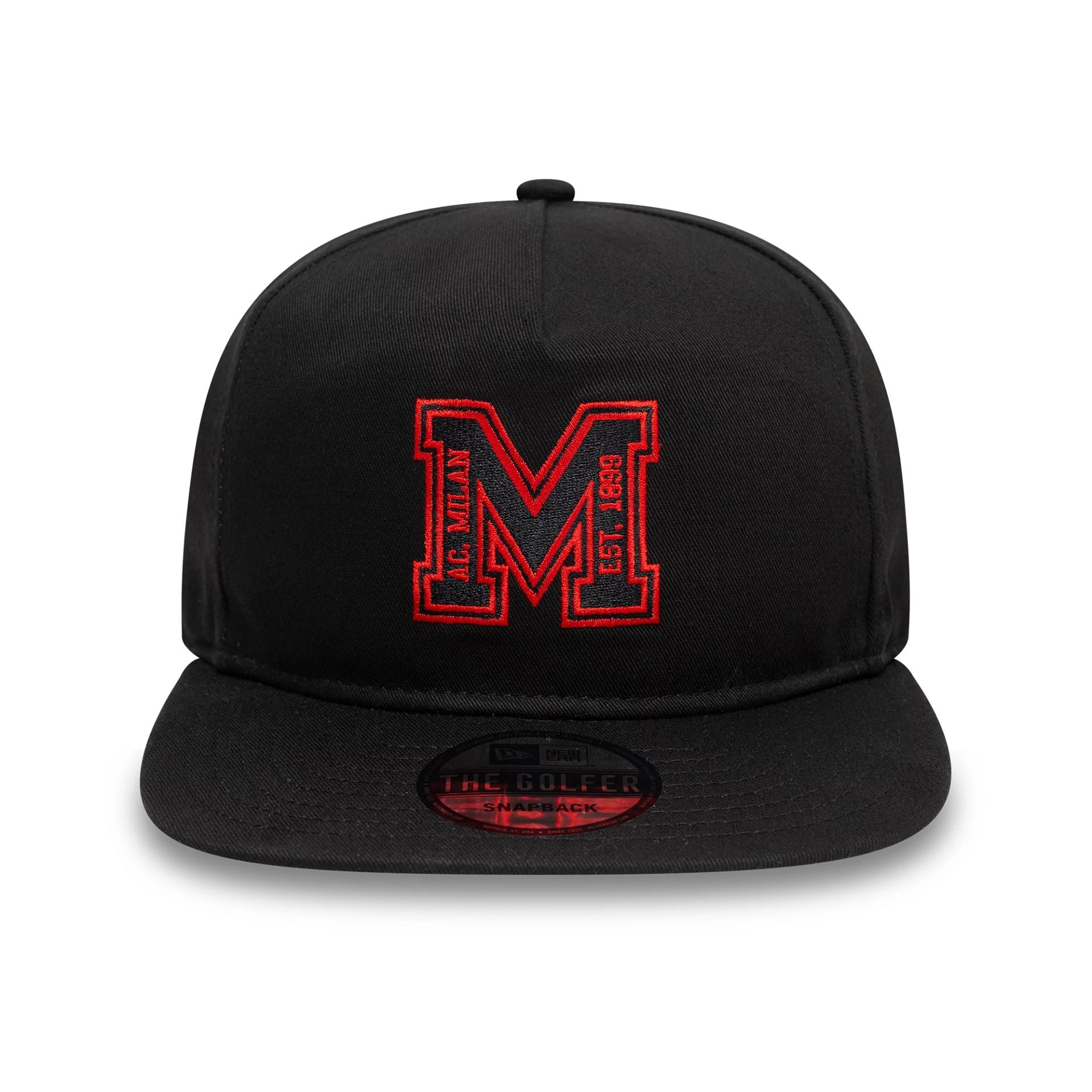 This is a AC Milan M Logo Black Golfer Adjustable Cap 2