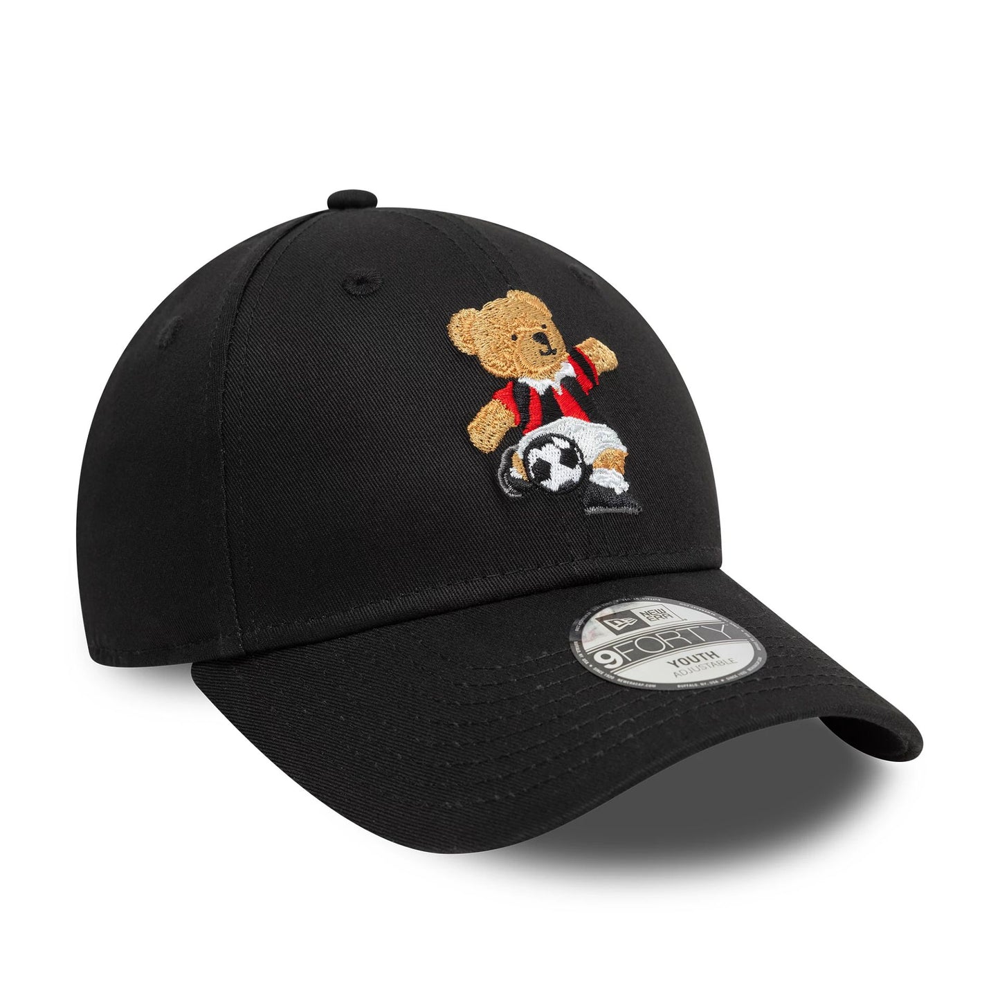 This is a AC Milan Kids Bear Black 9FORTY Adjustable Cap 3