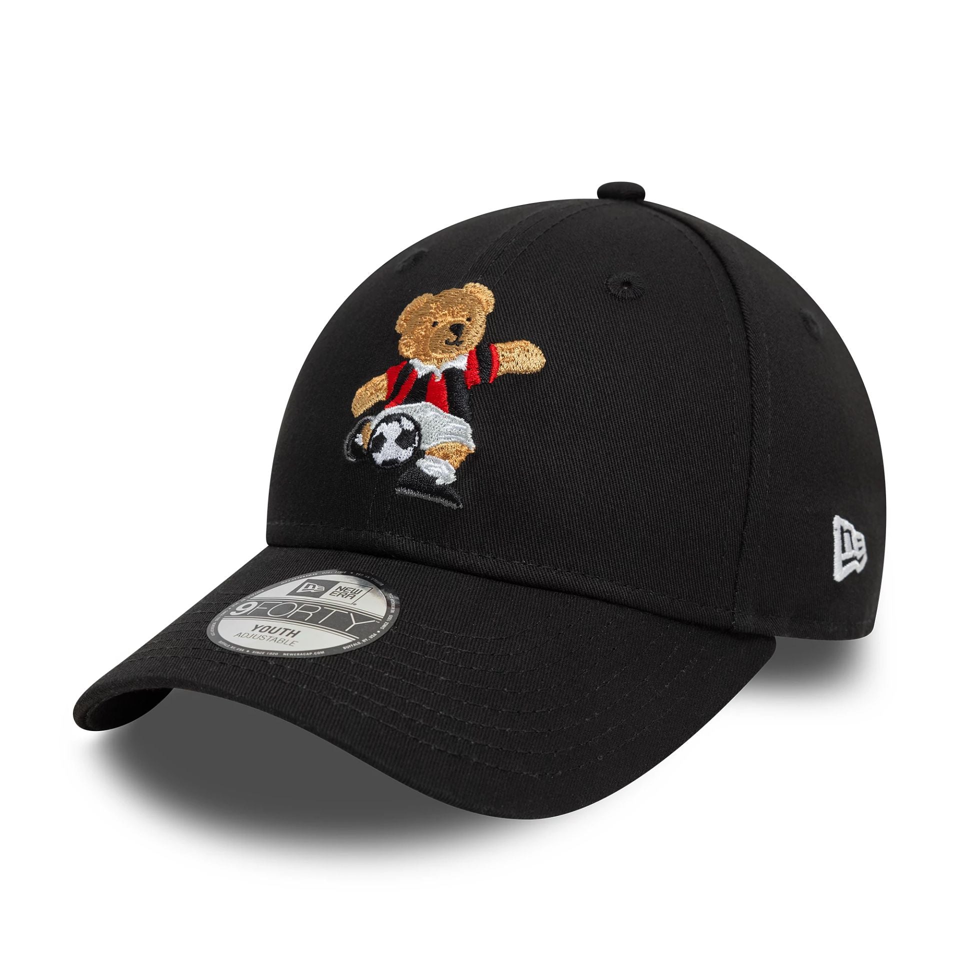 This is a AC Milan Kids Bear Black 9FORTY Adjustable Cap 1