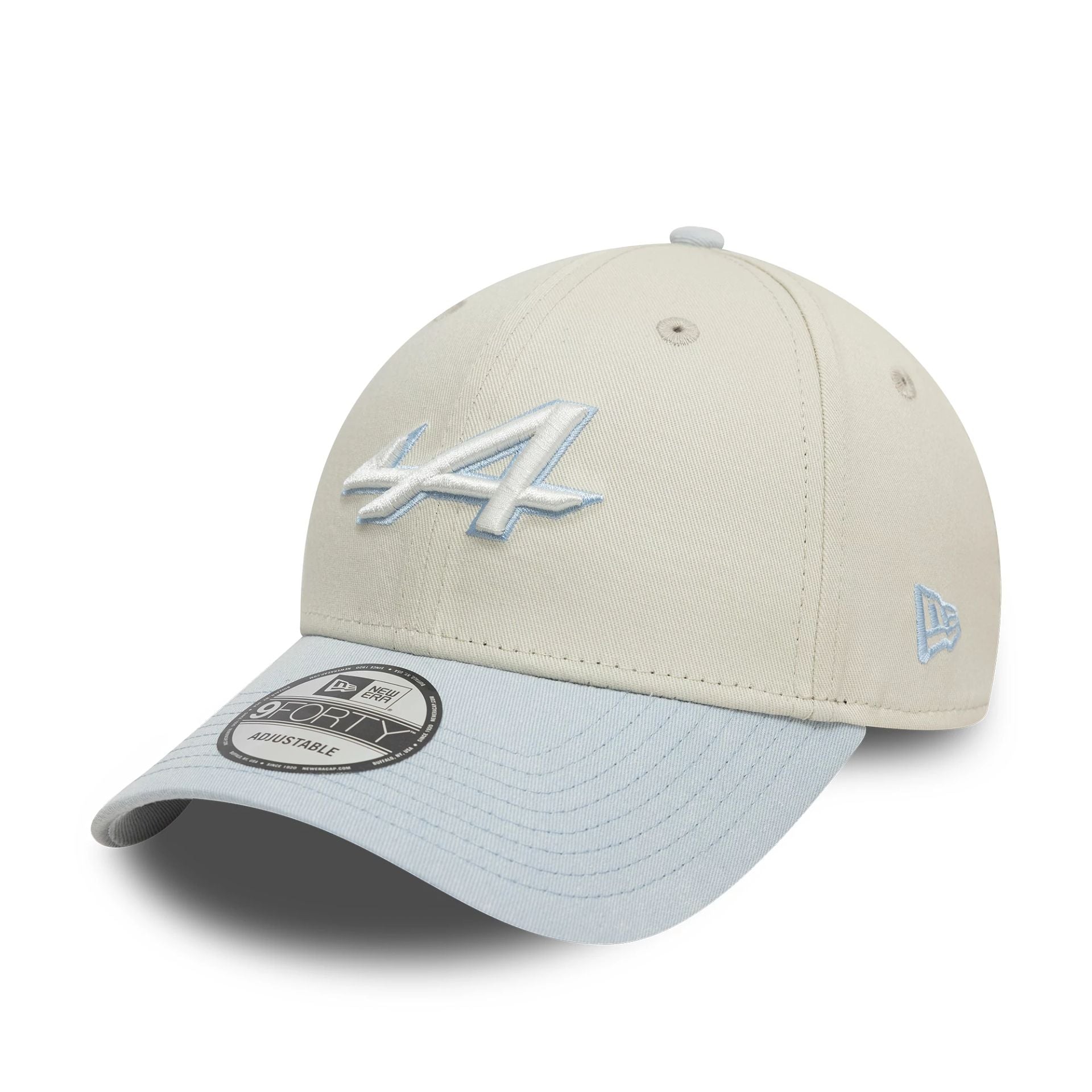 This is a Alpine Racing Acid Wash Cream 9FORTY Adjustable Cap 1