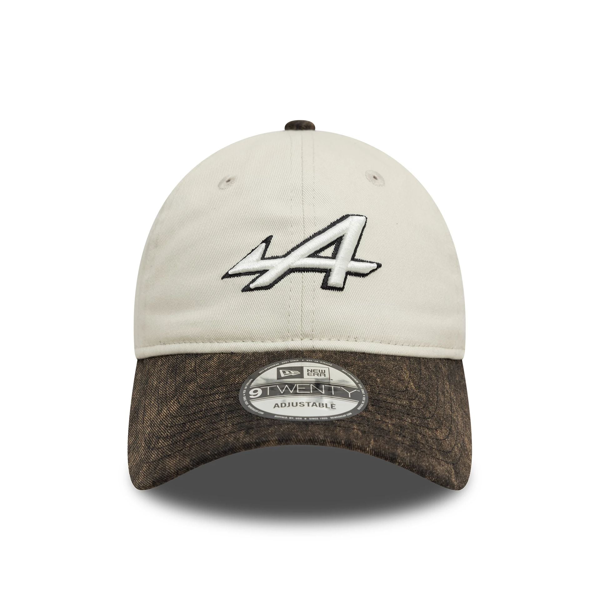 This is a Alpine Racing Acid Wash White 9TWENTY Adjustable Cap 2