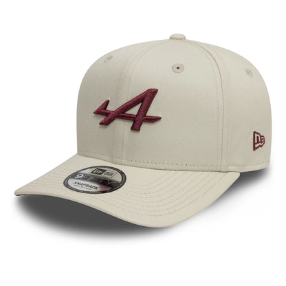 This is a Alpine Racing Cream 9FIFTY Original Fit Snapback Adjustable Cap 1