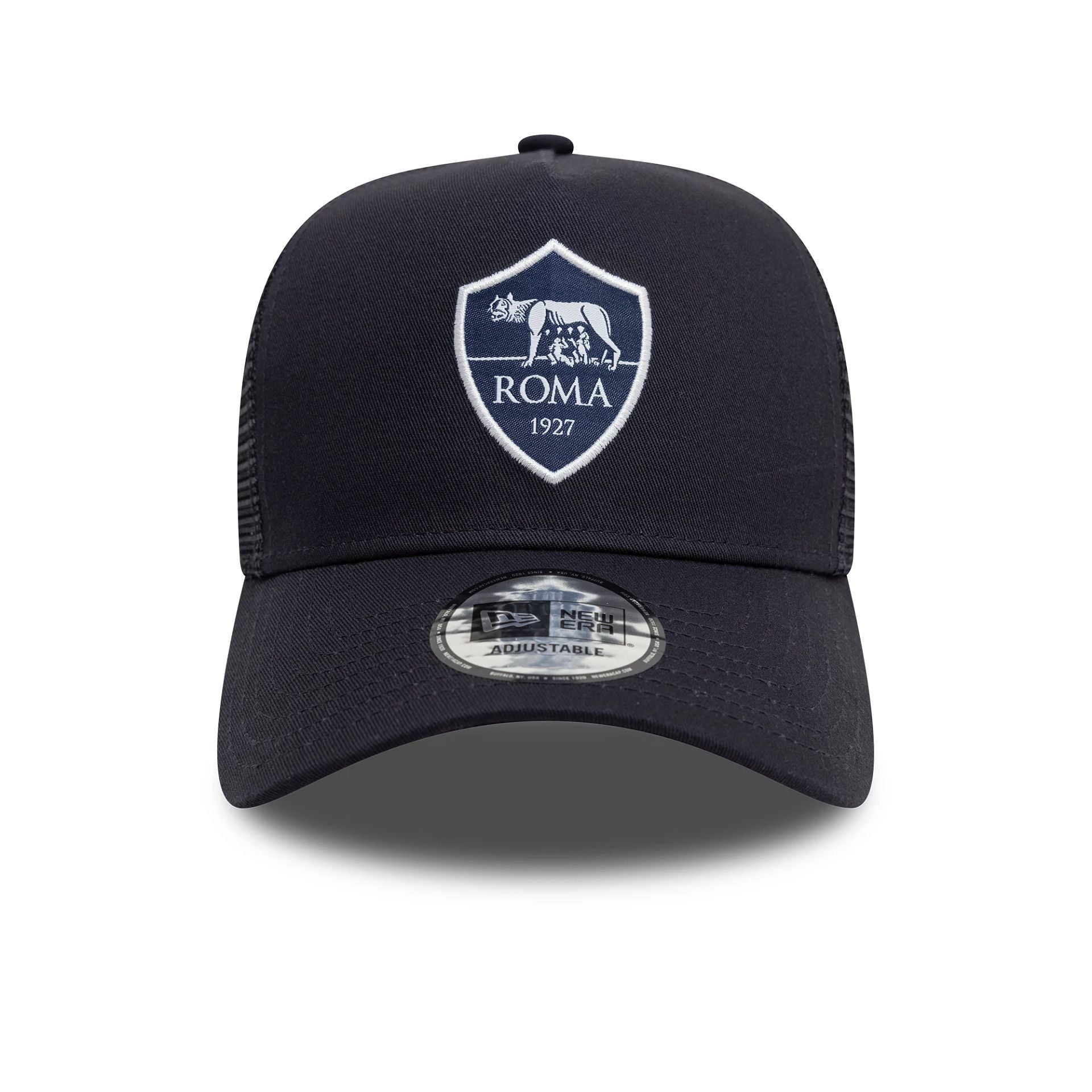 This is a AS Roma Seasonal Navy 9FORTY A-Frame Trucker Adjustable Cap 2