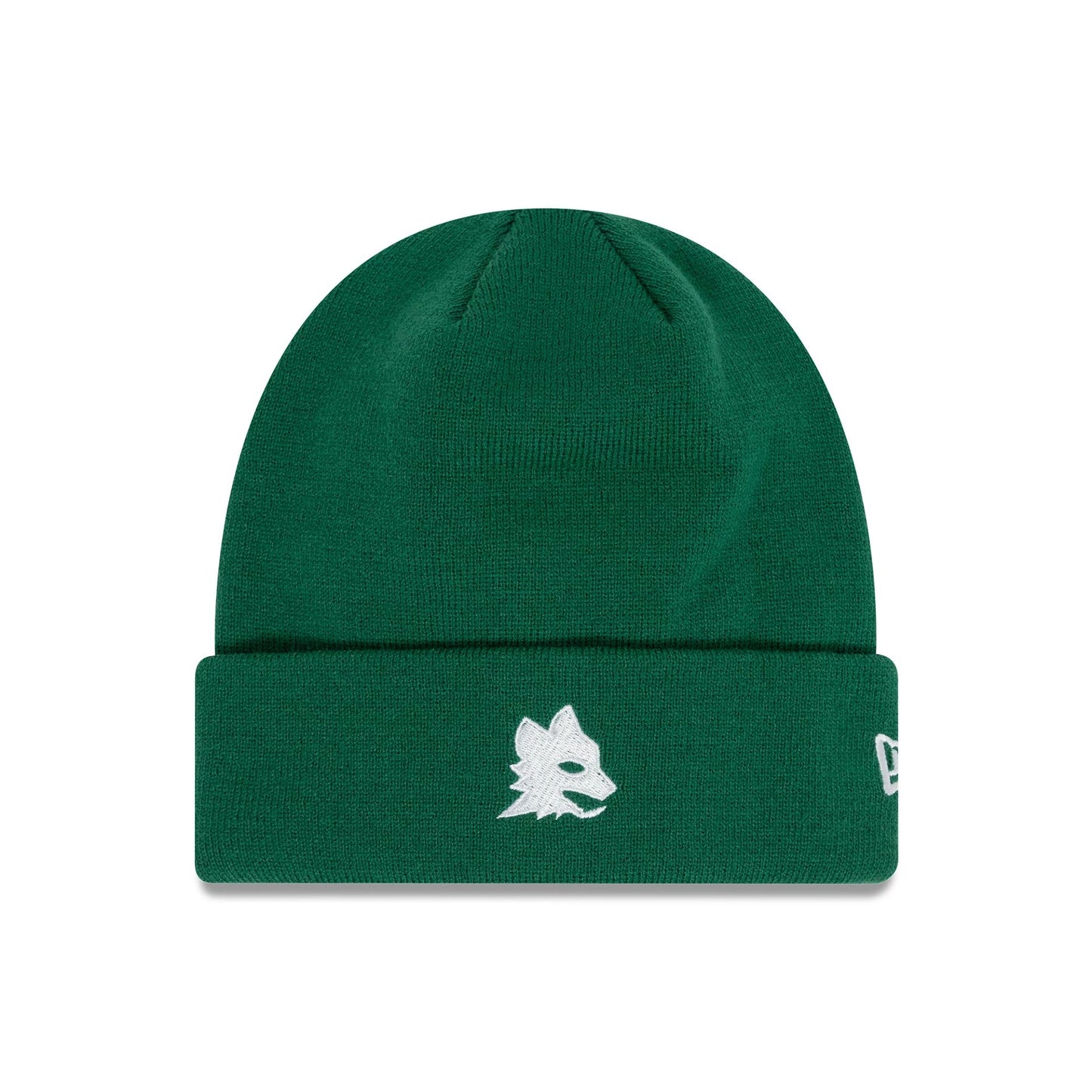 This is a AS Roma Seasonal Green Cuff Knit Beanie Hat 1