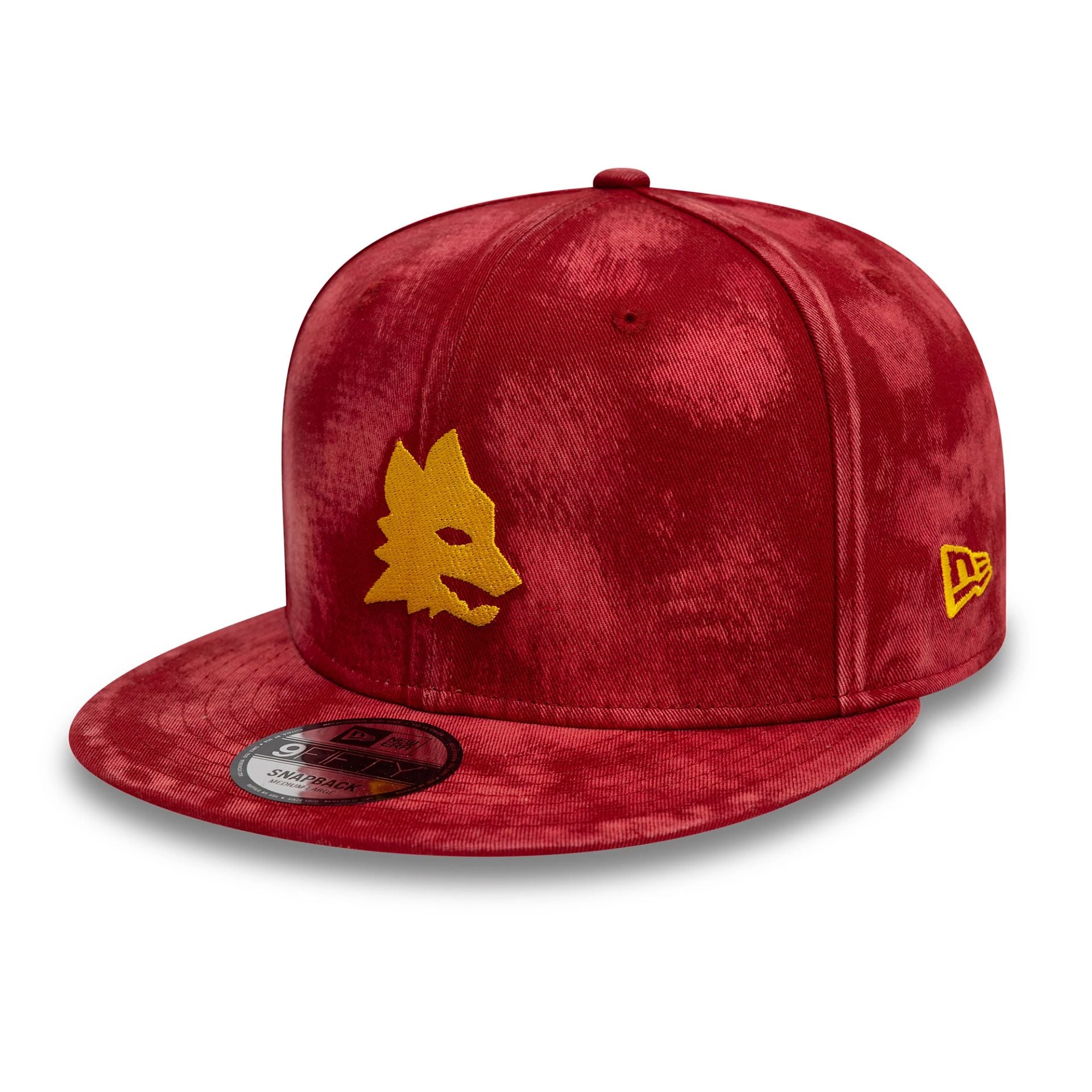 This is a AS Roma Tie Dye Dark Red 9FIFTY Snapback Adjustable Cap 1