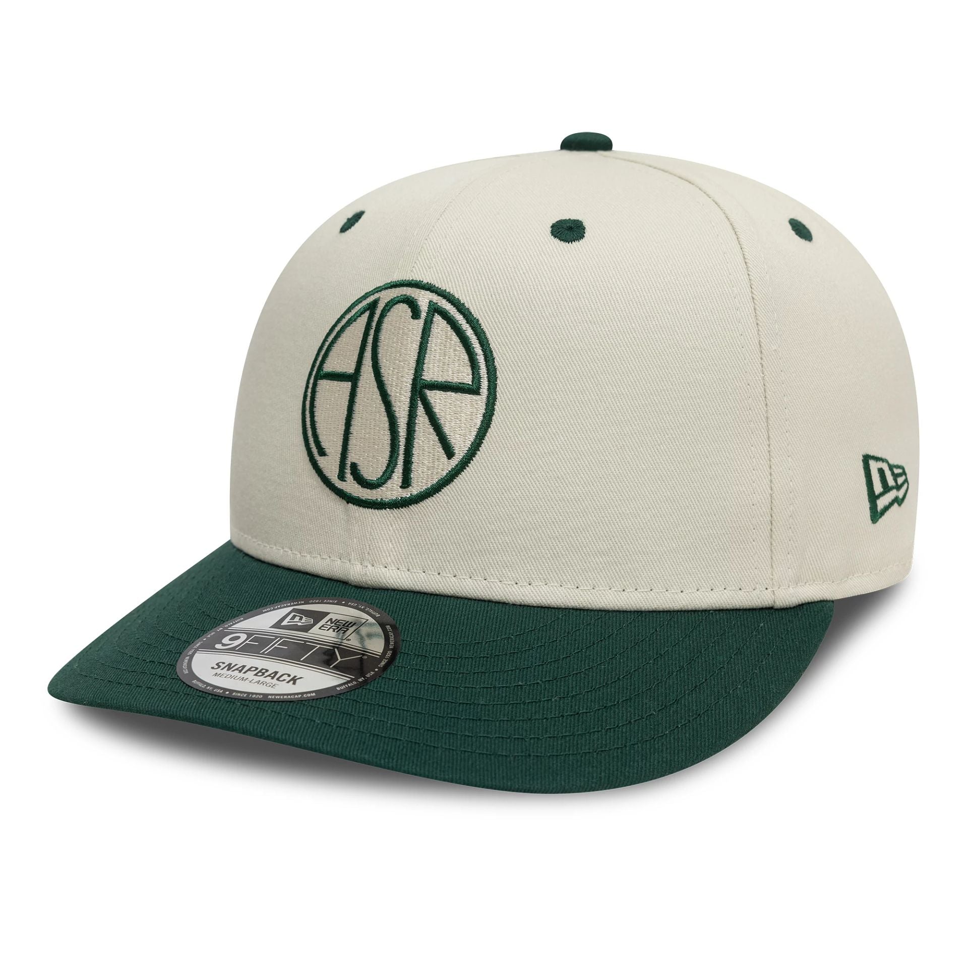 This is a AS Roma Contrast Visor Cream 9FIFTY Snapback Adjustable Cap 1