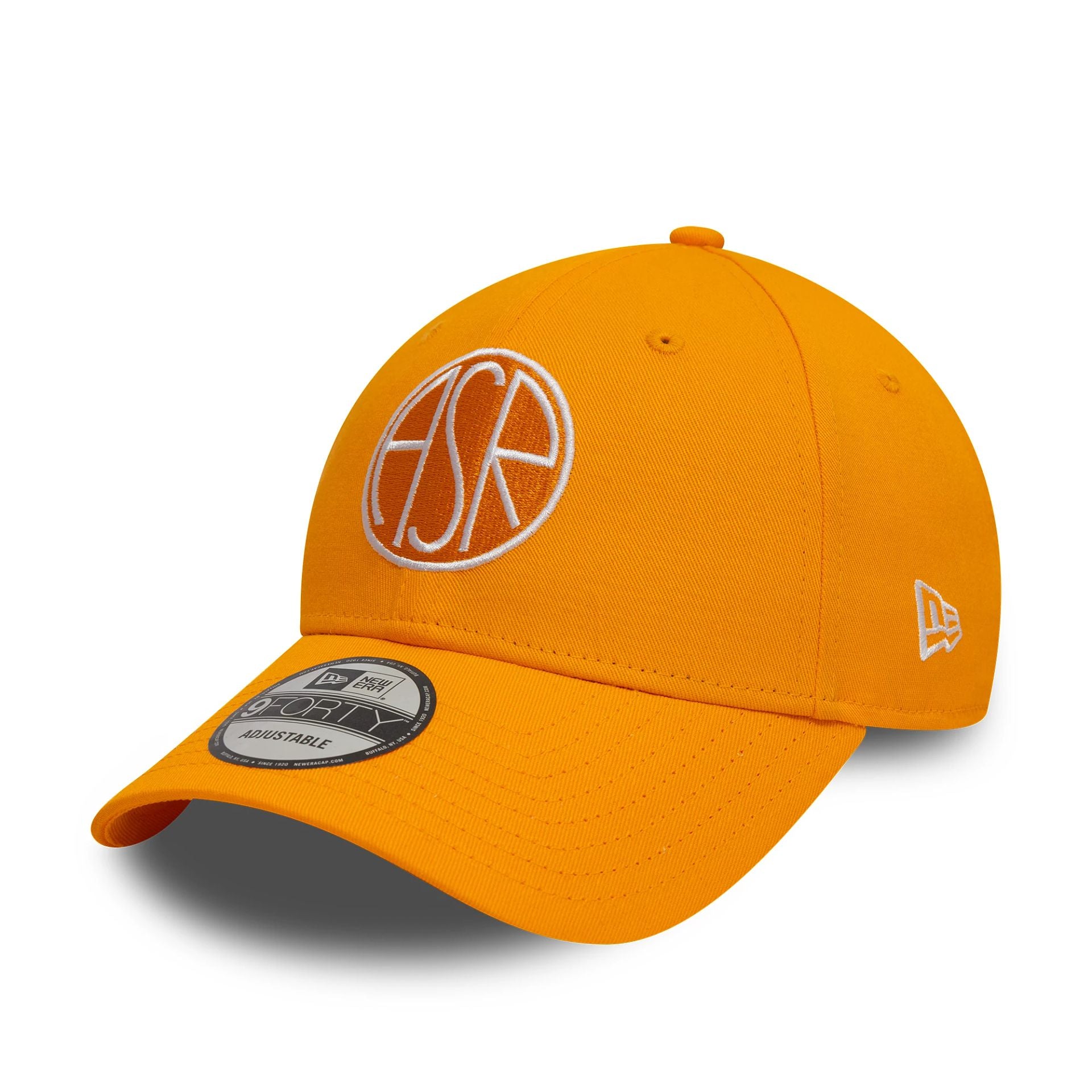 This is a AS Roma Seasonal Bright Orange 9FORTY Adjustable Cap 1