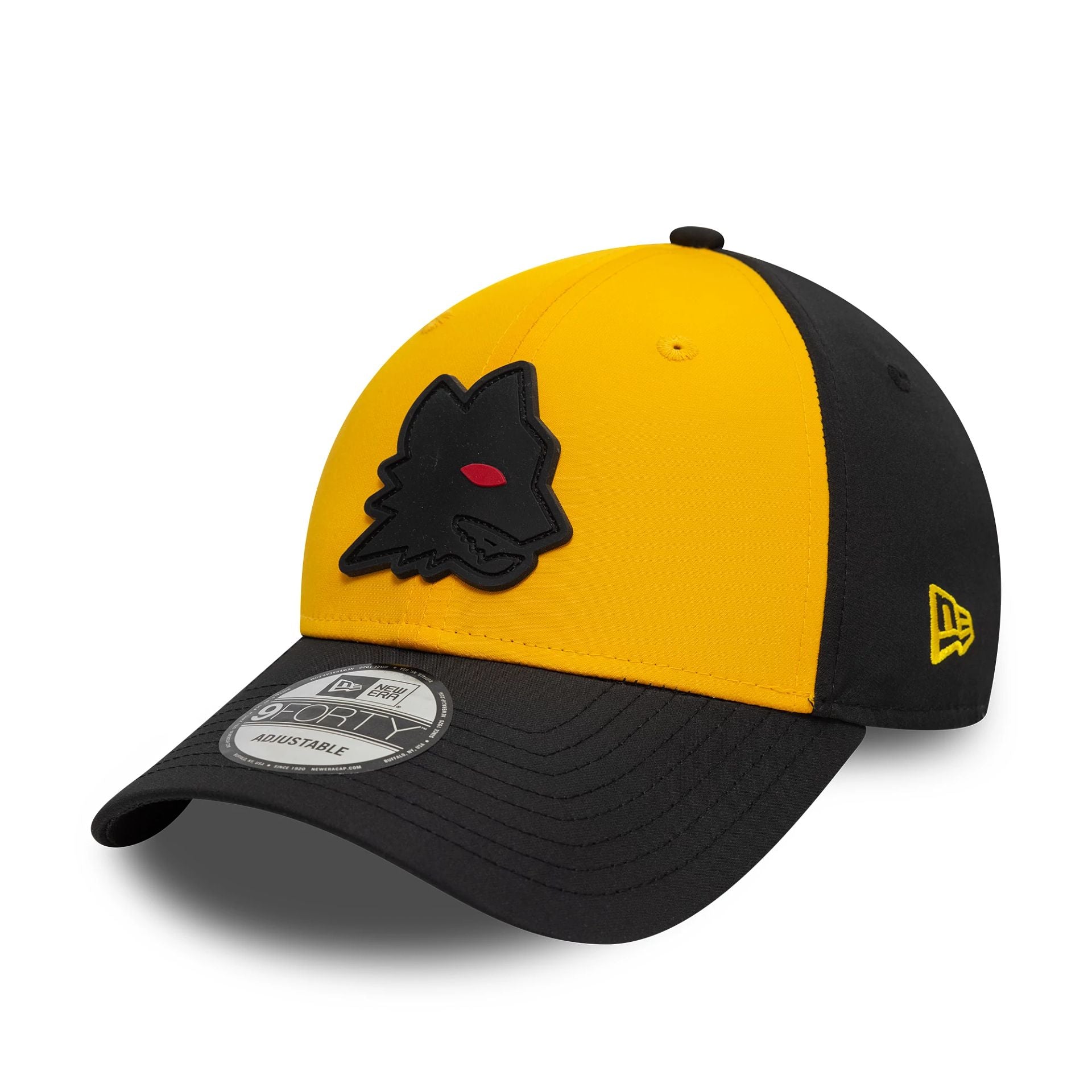 This is a AS Roma Rubber Wolf Black 9FORTY Adjustable Cap 1