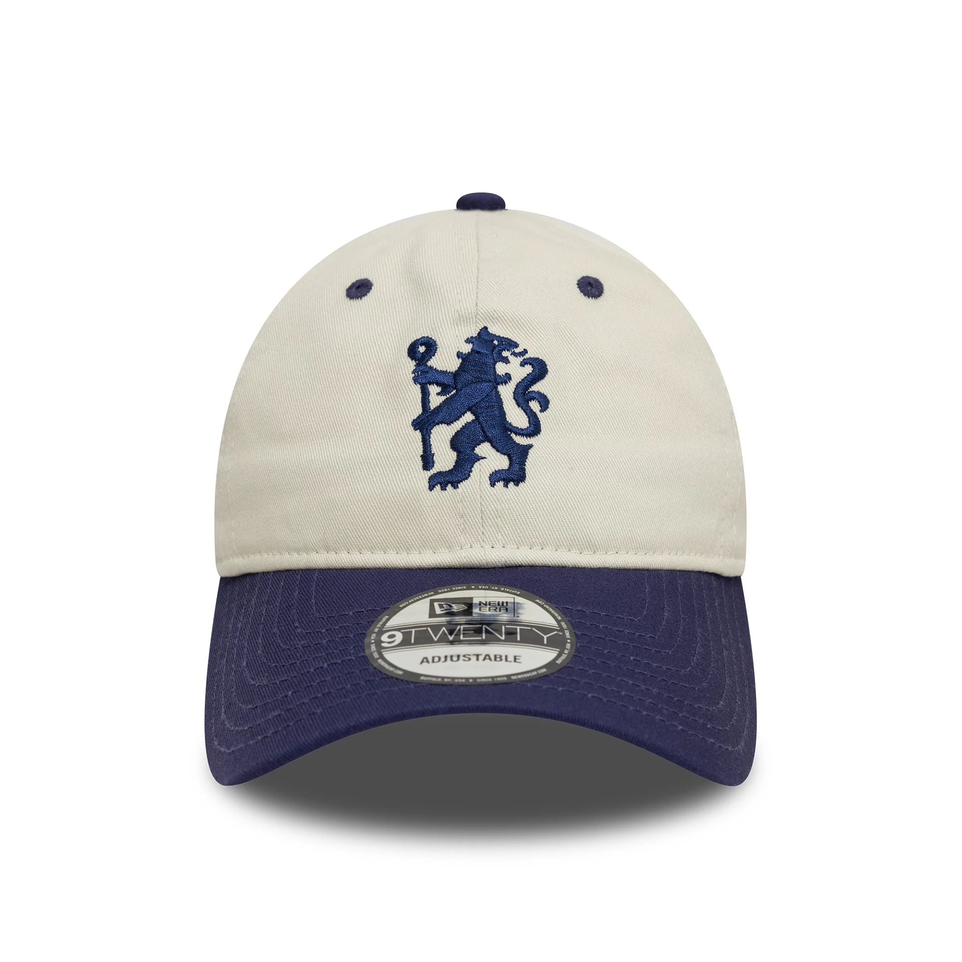 This is a Chelsea FC Lion Crest Contrast Visor White 9TWENTY Adjustable Cap 2