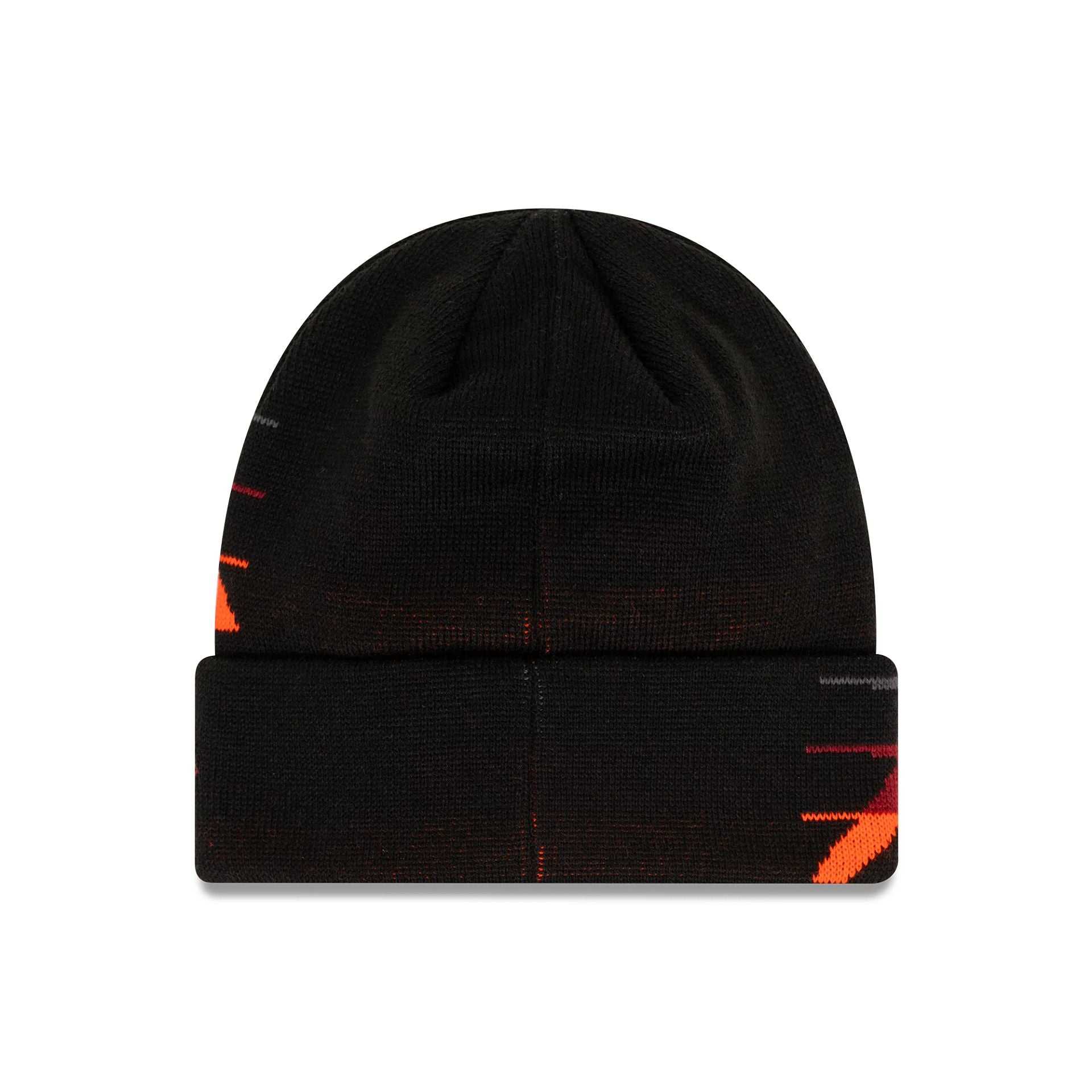 This is a Ducati Motor Logo Gradient Side Black Cuff Knit Beanie Hat 2