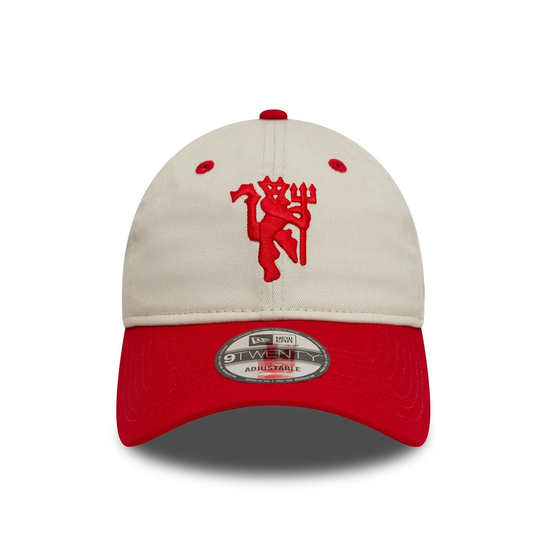 This is a Manchester United FC Contrast Visor Cream 9TWENTY Adjustable Cap 2