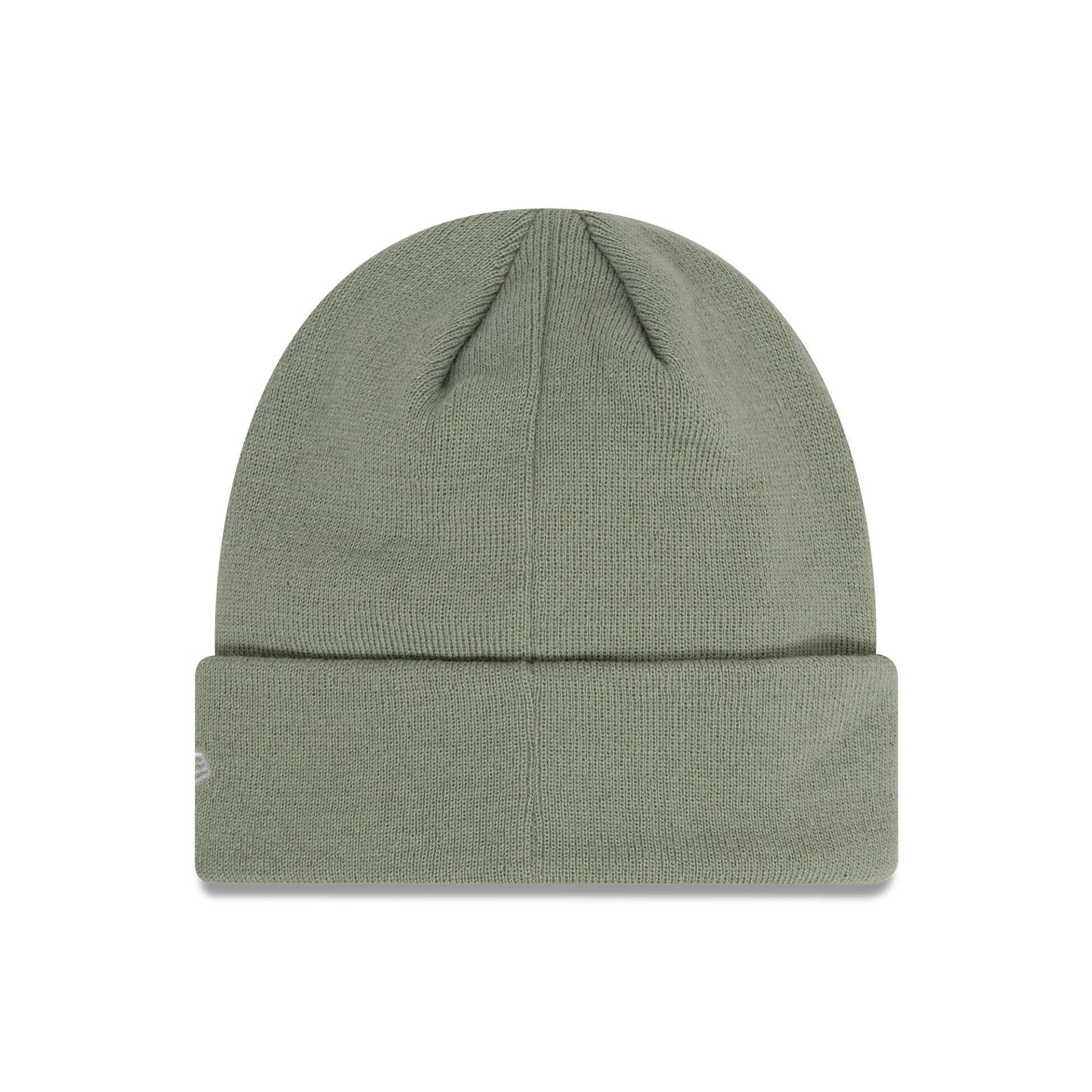 This is a Manchester United FC Seasonal Pastel Green Cuff Knit Beanie Hat 2