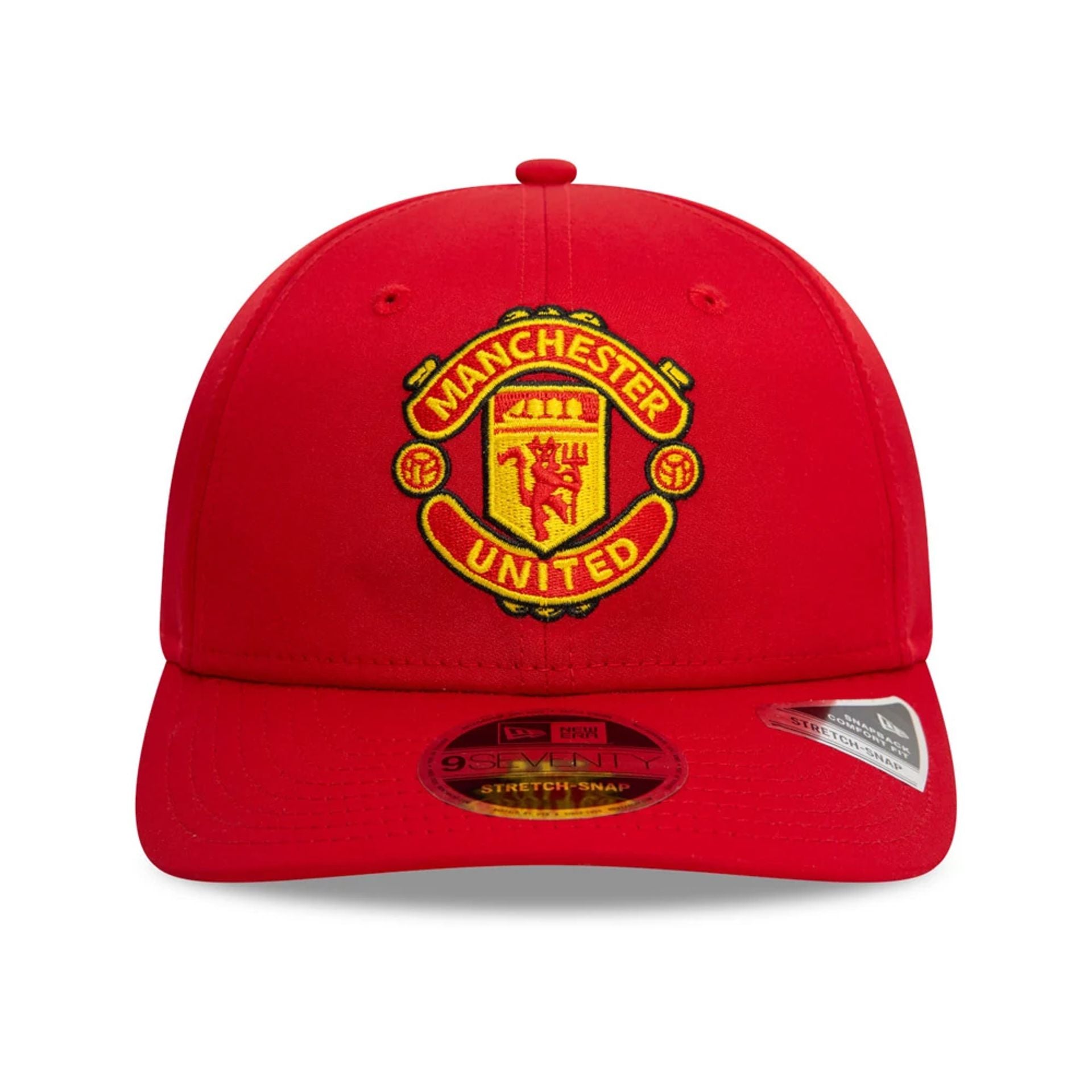 This is a Manchester United FC Core Red 9SEVENTY Stretch Snap Adjustable Cap 2