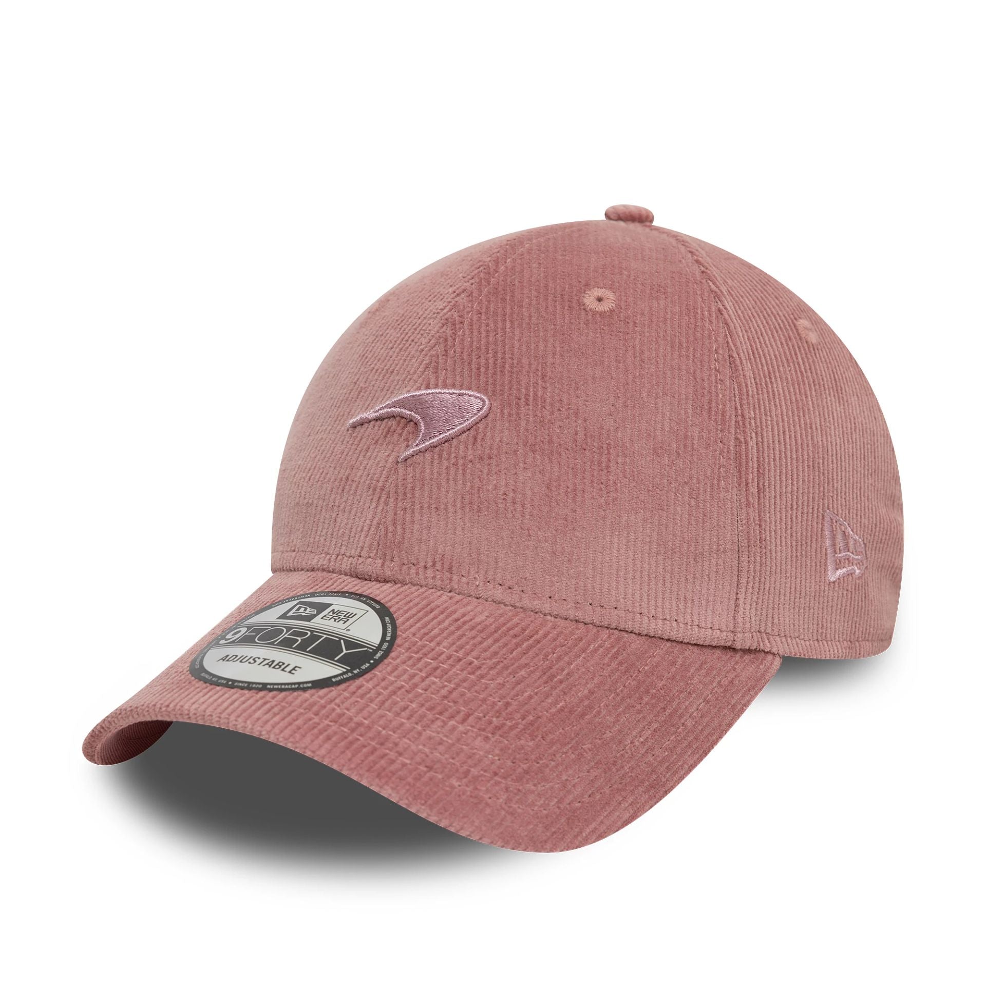 This is a McLaren Racing Cord Dark Pink 9FORTY Adjustable Cap 1