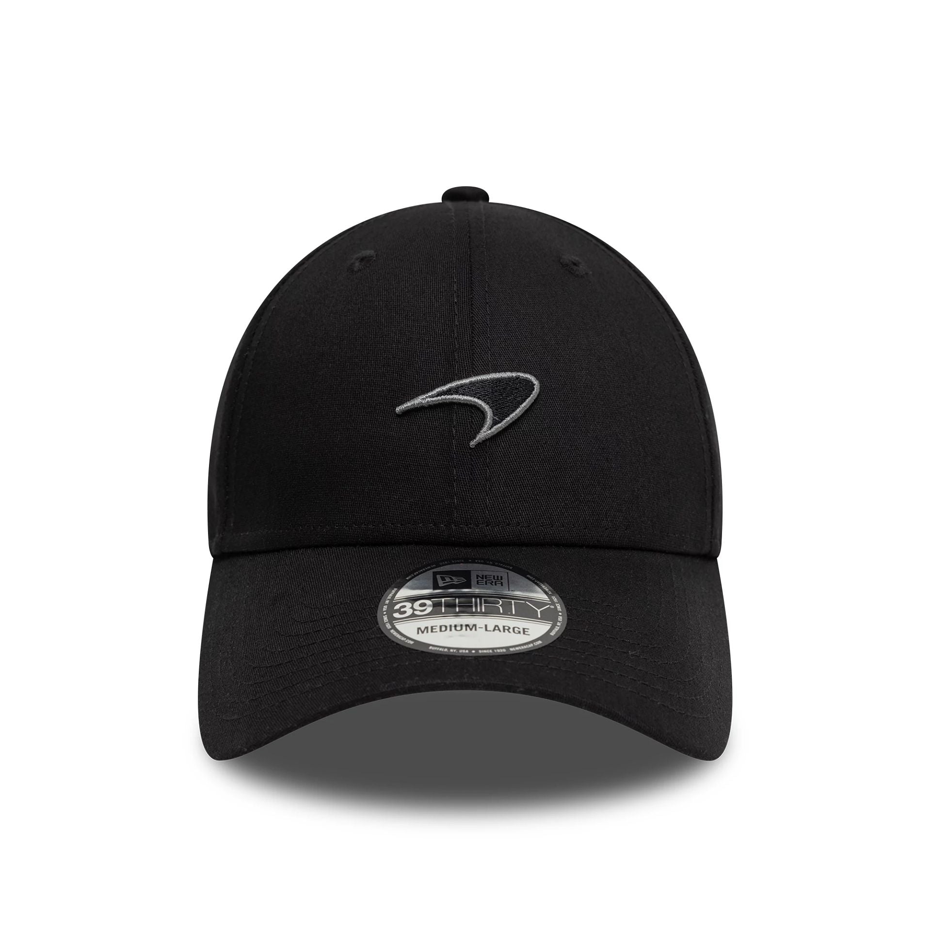 This is a McLaren Racing Seasonal Black 39THIRTY Stretch Fit Cap 2