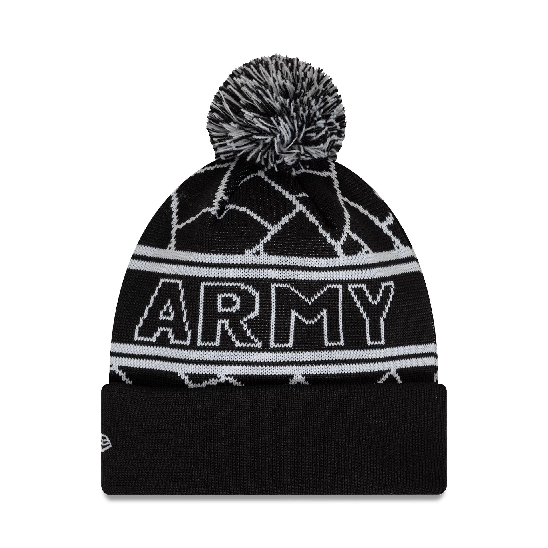 This is a Newcastle United FC Youth Black Sport Knit Beanie Hat 2