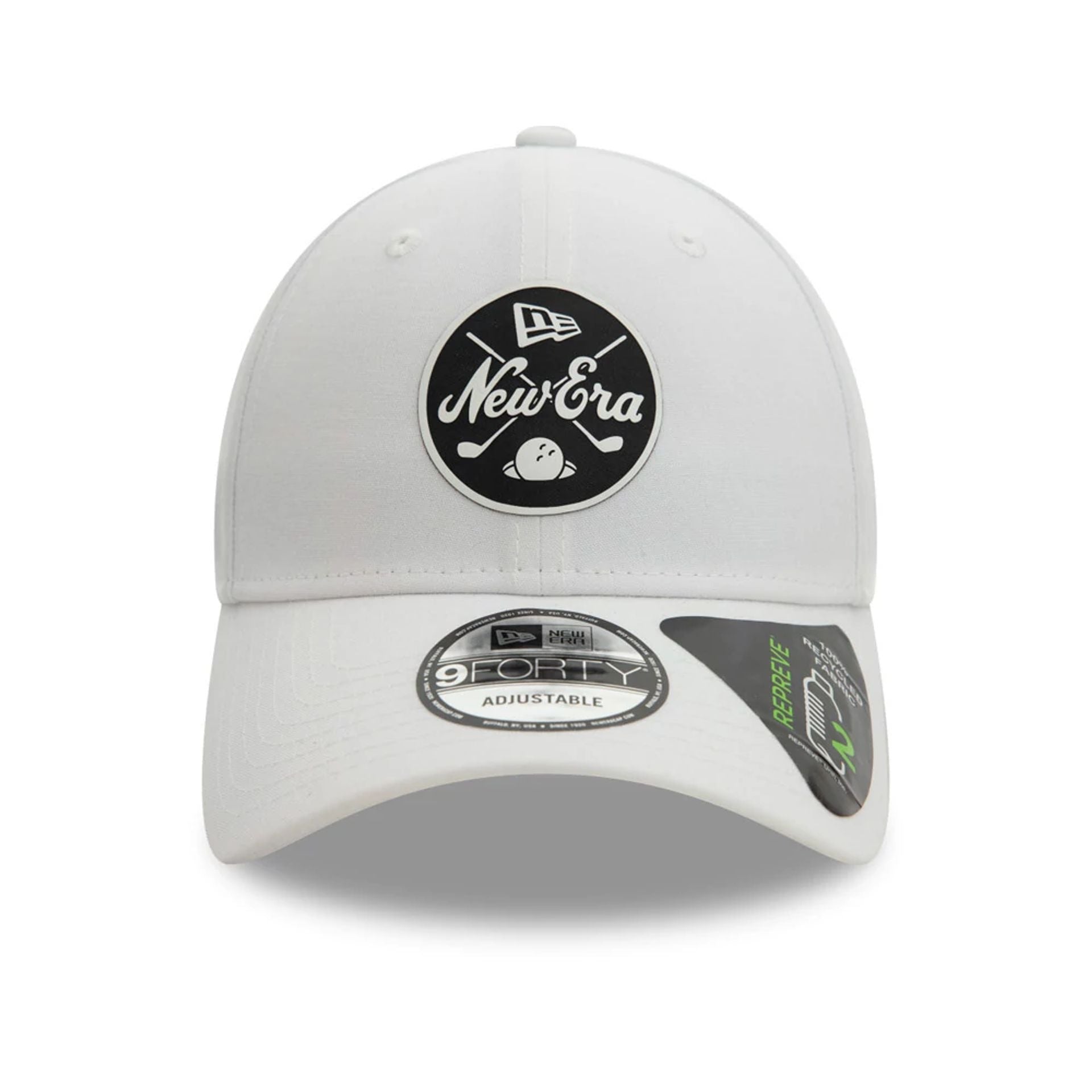 This is a Repreve® New Era Mono White 9FORTY Adjustable Cap 2