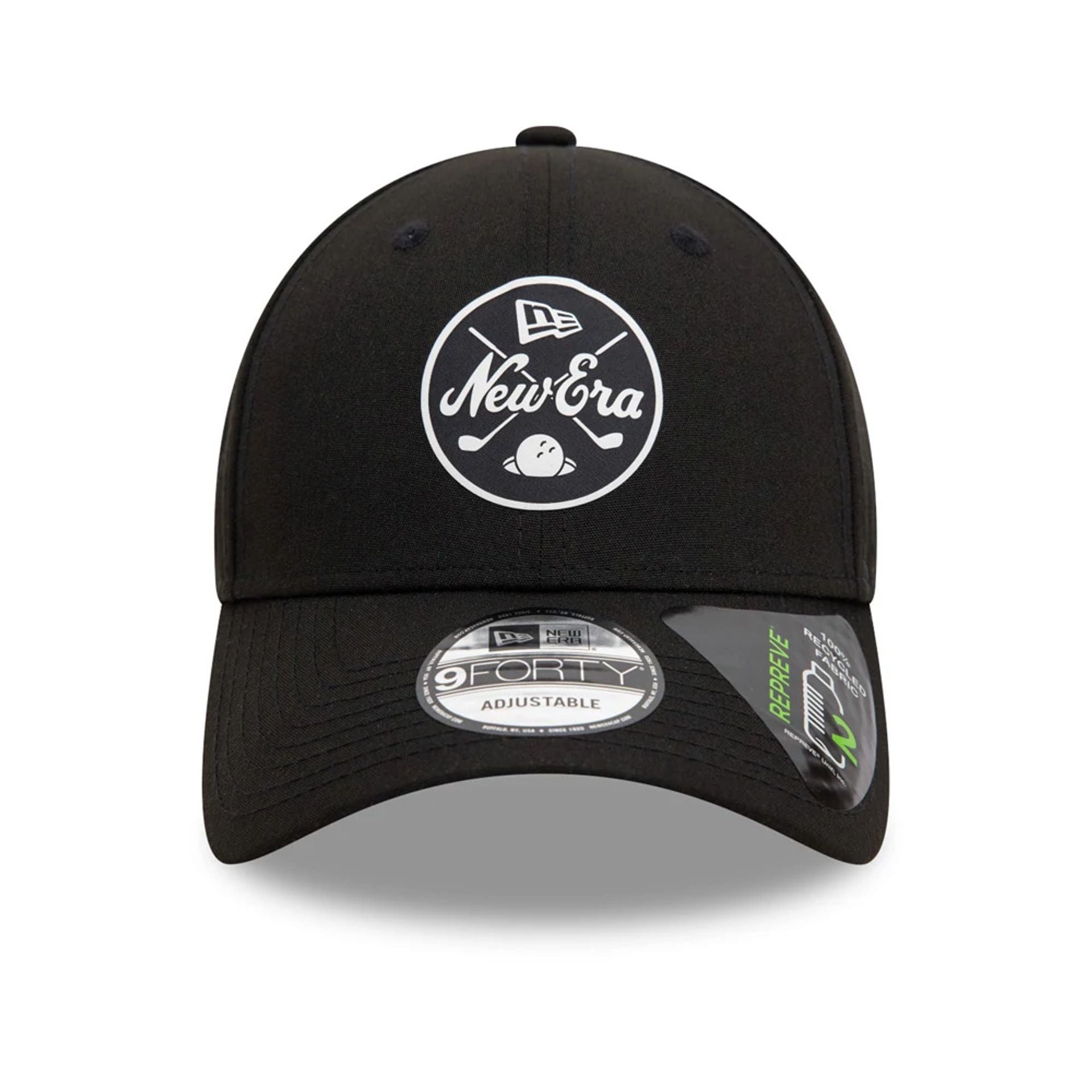 This is a Repreve® New Era Mono Black 9FORTY Adjustable Cap 2