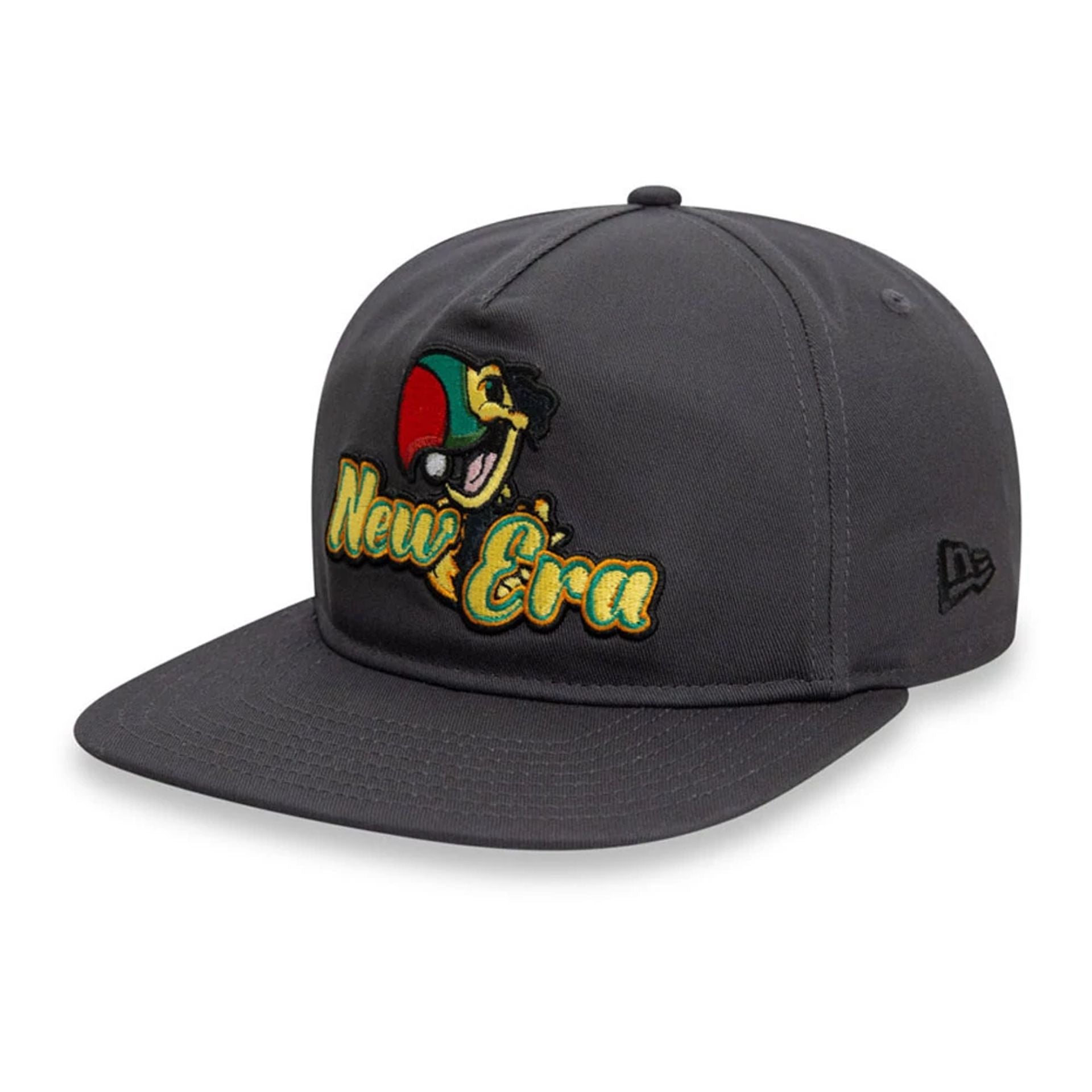 This is a Recycled New Era Toucan Dark Grey Golfer Adjustable Cap 1