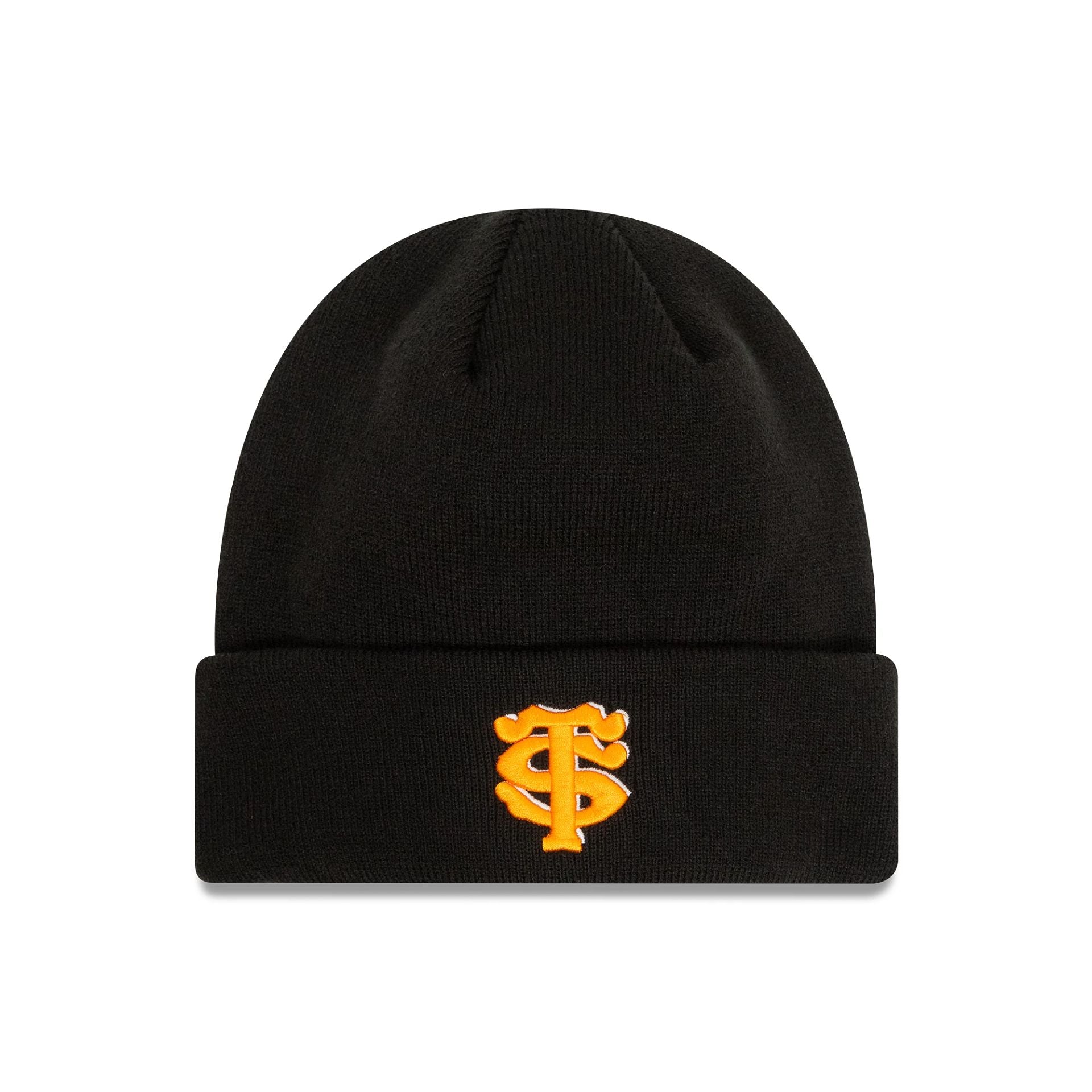 This is a Stade Toulousain Black Cuff Knit Beanie Hat 1