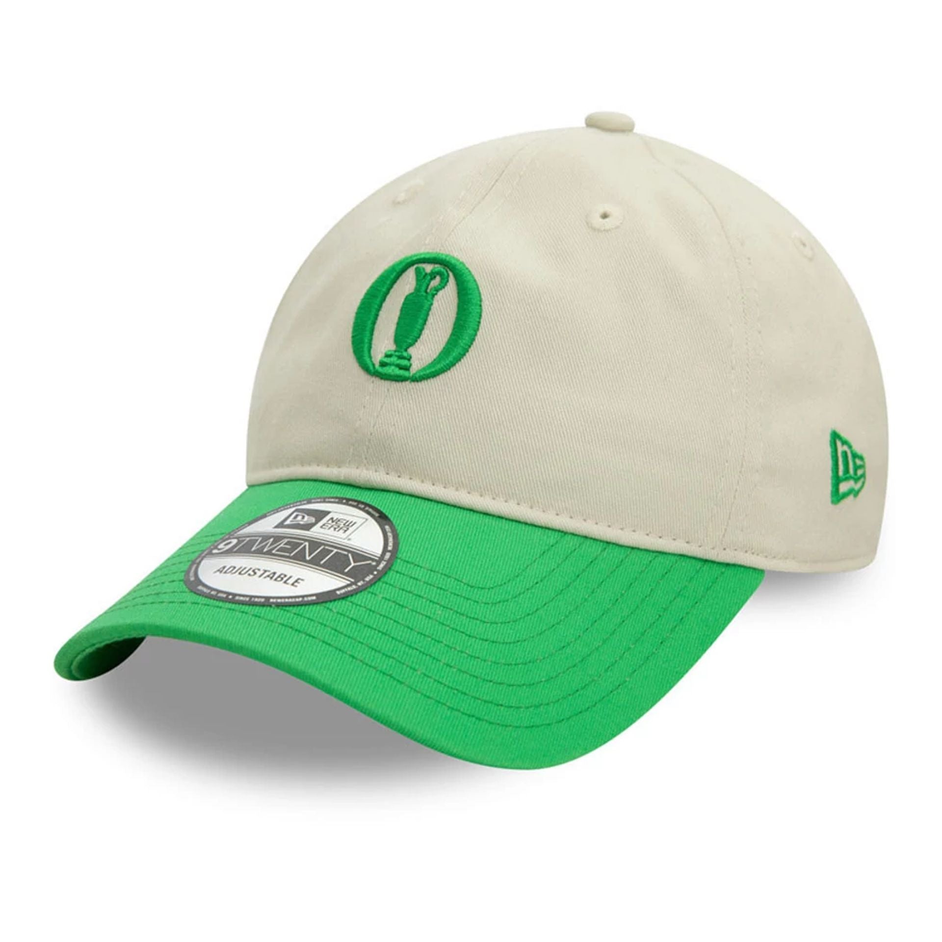 This is a The Open Championships Contrast Visor Cream 9TWENTY Adjustable Cap 1