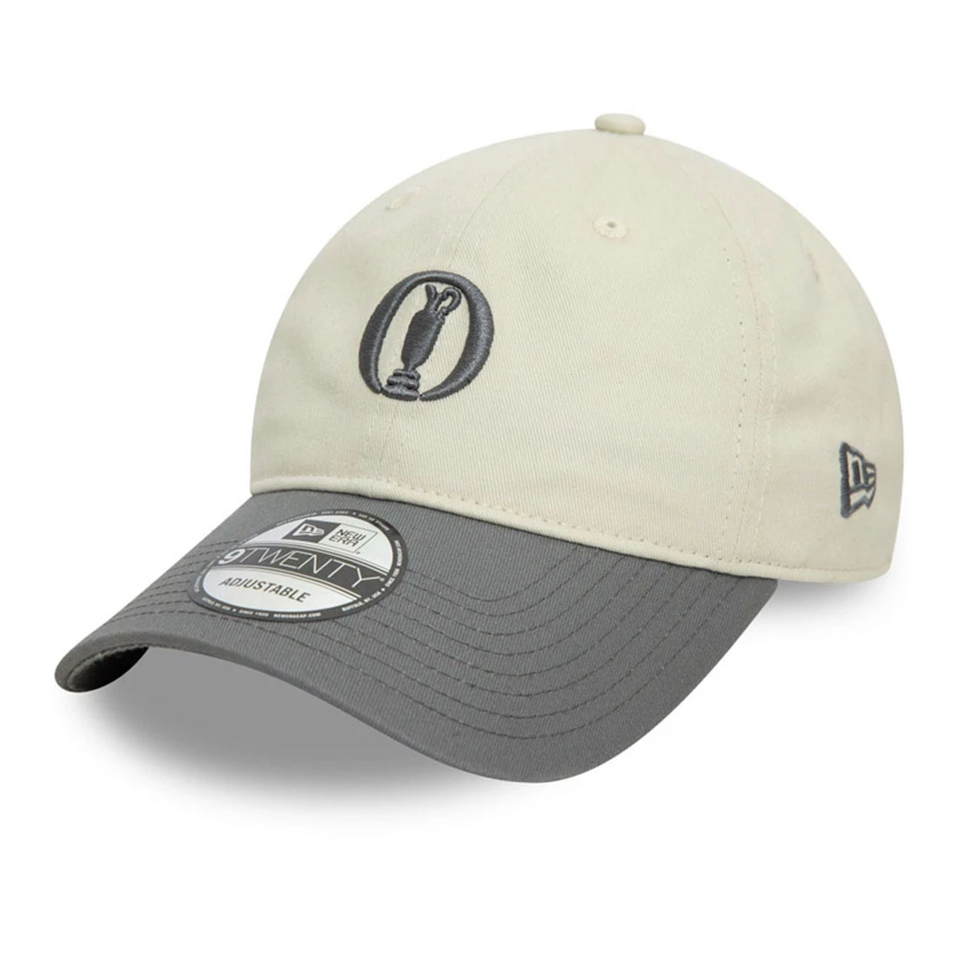 This is a The Open Championships Contrast Visor Cream 9TWENTY Adjustable Cap 1