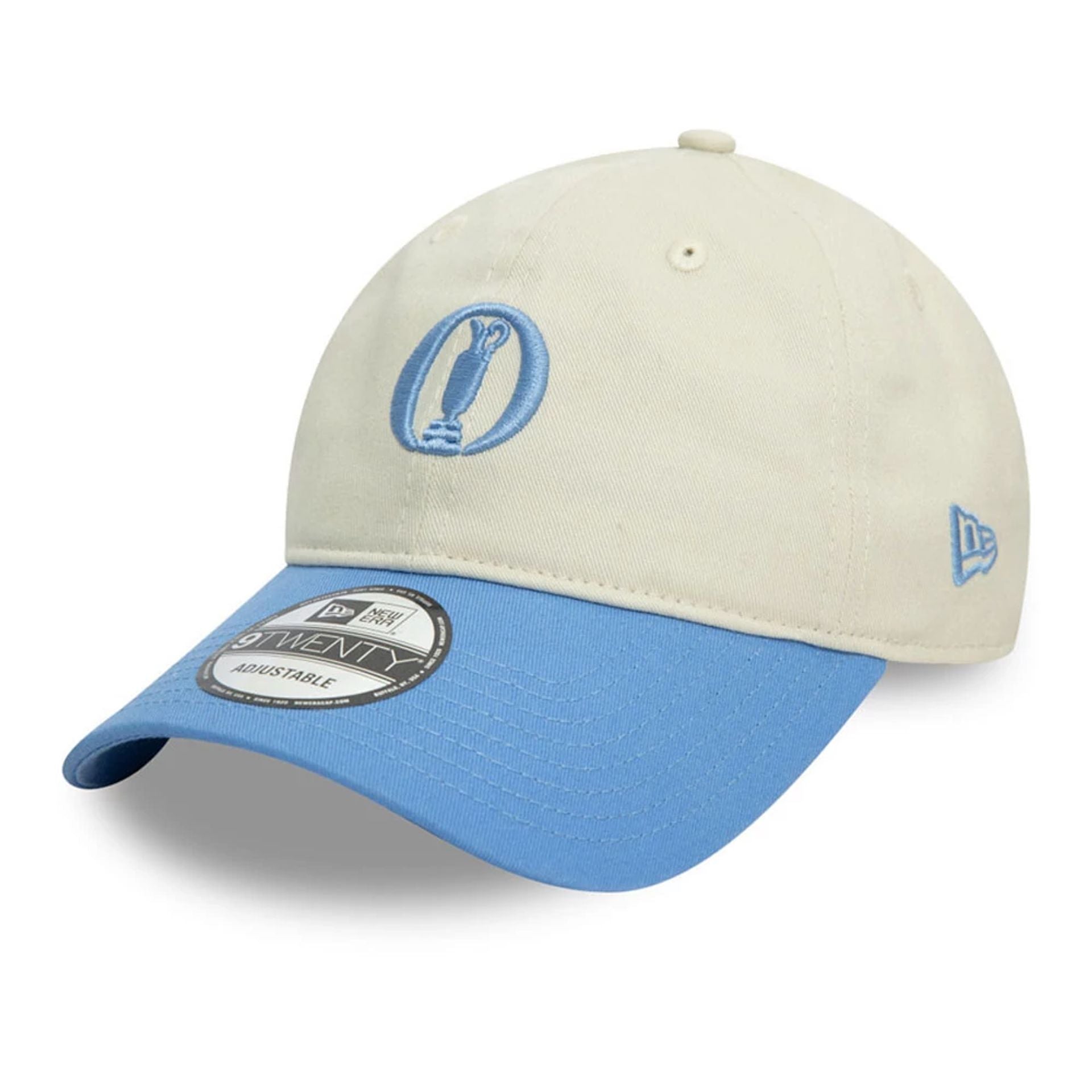 This is a The Open Championships Contrast Visor Cream 9TWENTY Adjustable Cap 1