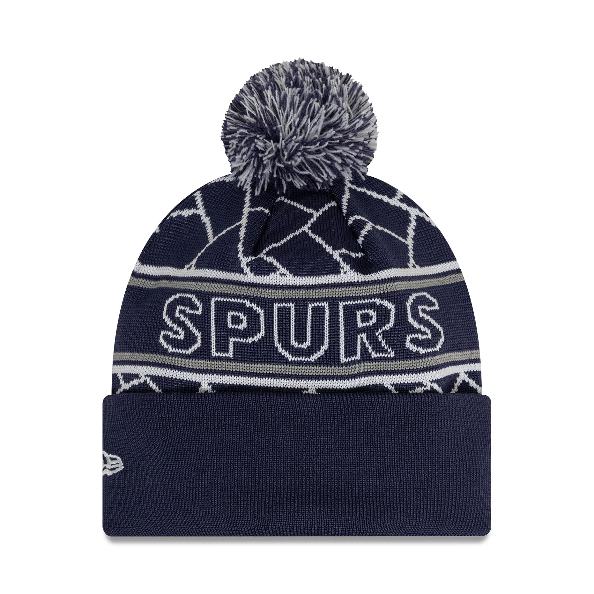 This is a Tottenham Hotspur FC Navy Sport Knit Beanie Hat 2