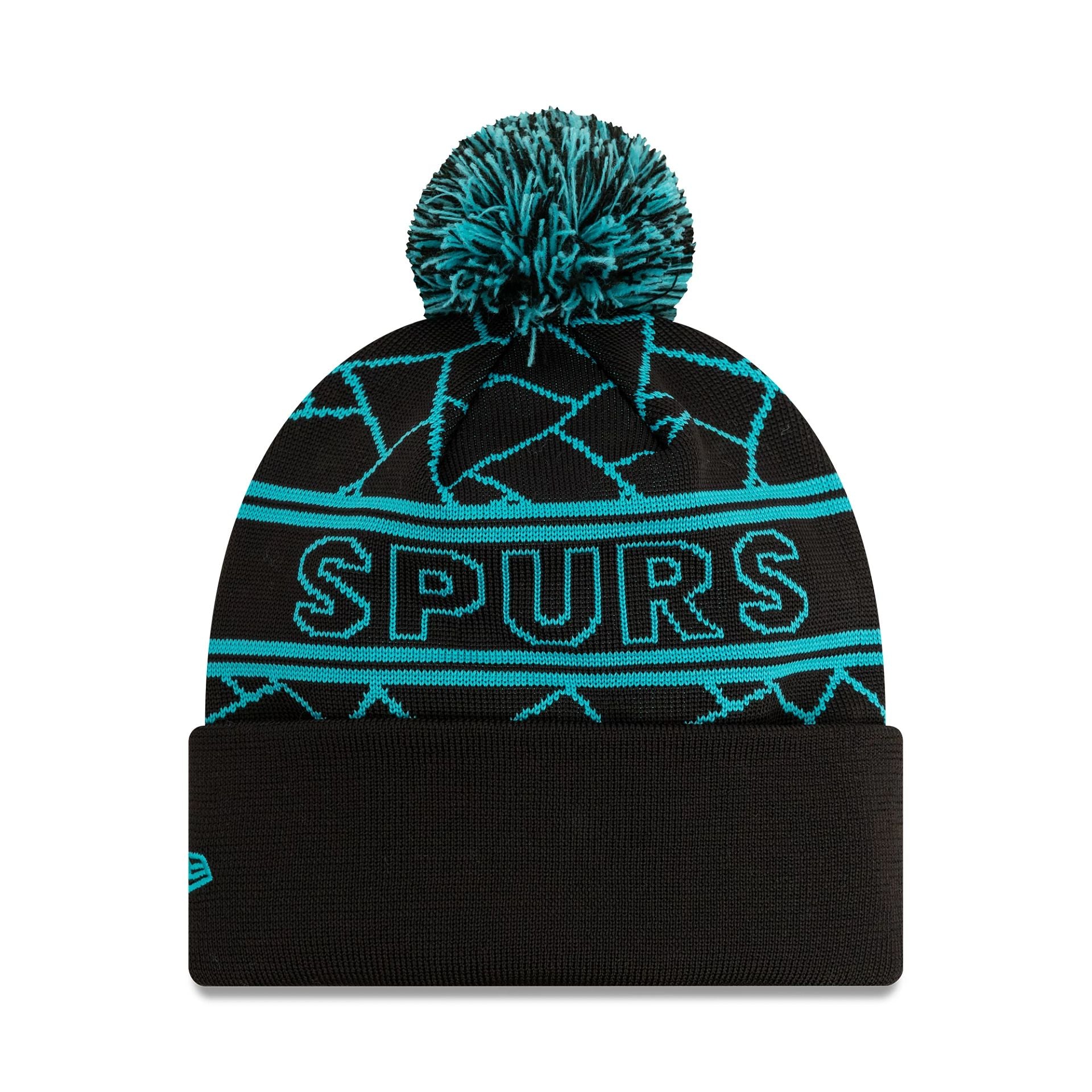 This is a Tottenham Hotspur FC Black Sport Knit Beanie Hat 2