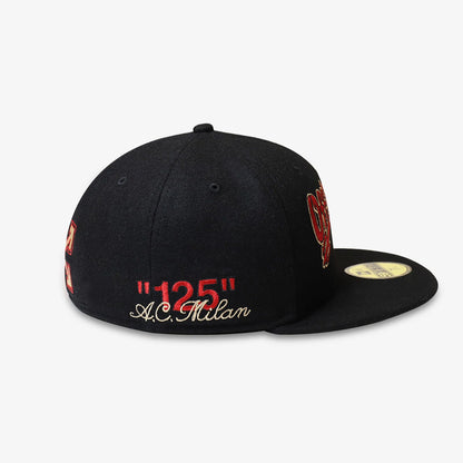 This is a AC Milan x Off-White Black 59FIFTY Fitted Cap 7