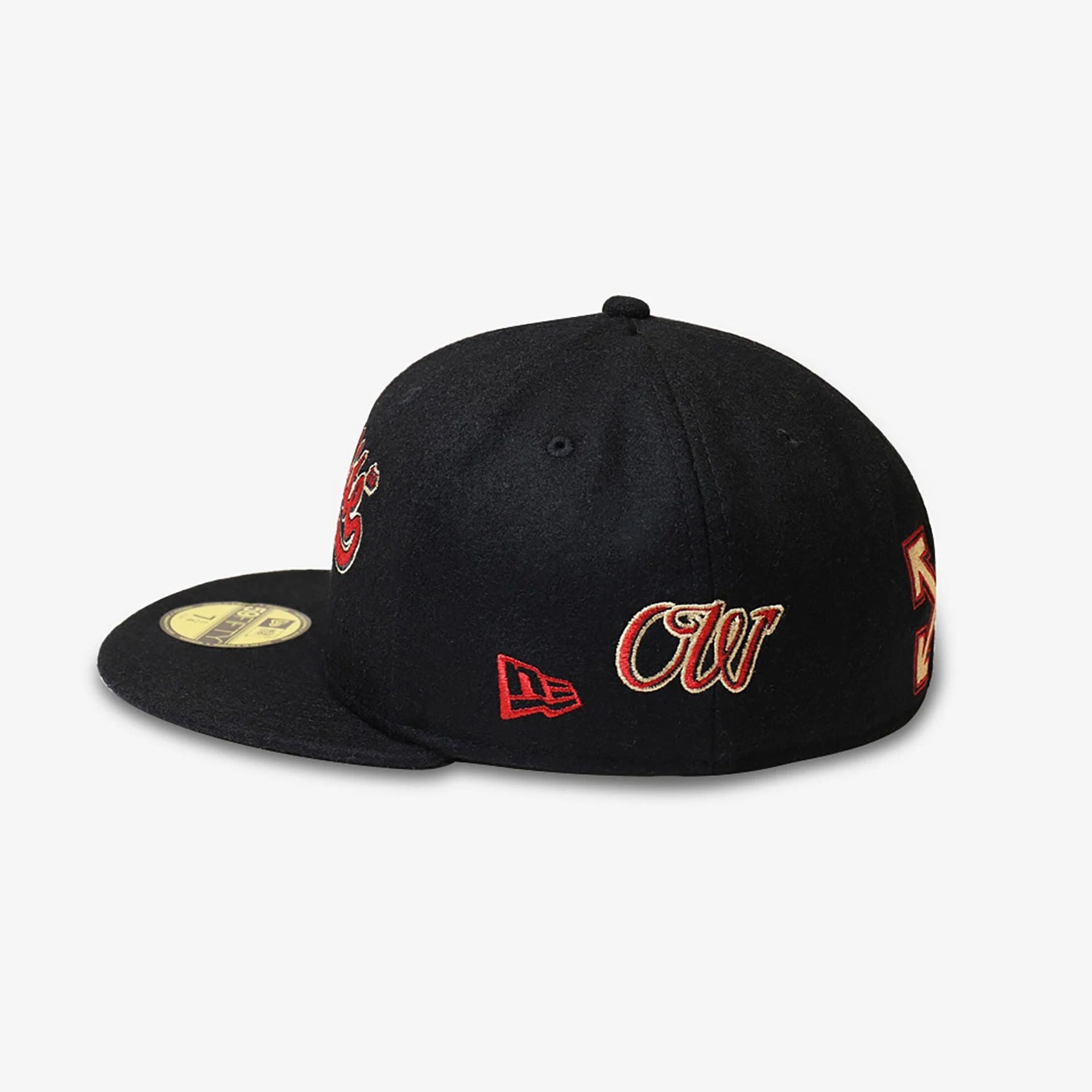 This is a AC Milan x Off-White Black 59FIFTY Fitted Cap 8