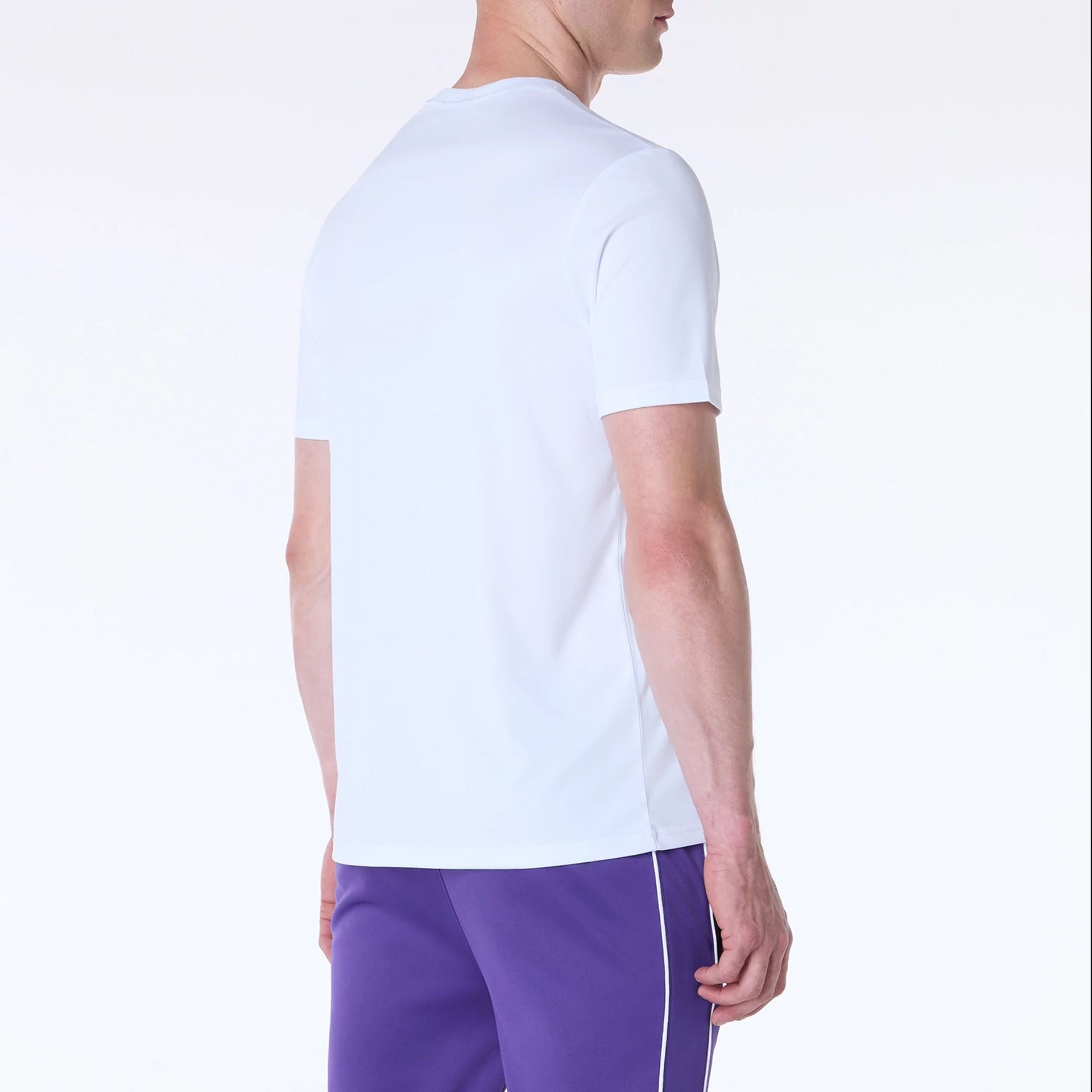 The Male model is wearing LA Lakers NBA Essentials White T-Shirt 4