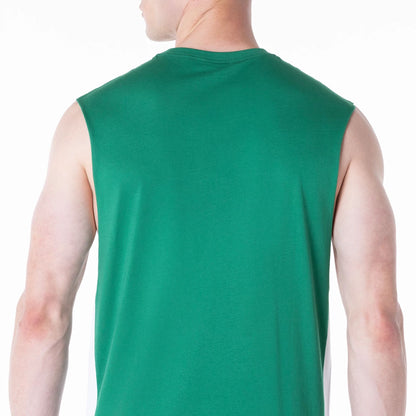 The Male model is wearing Boston Celtics NBA Panel Green Vest 6