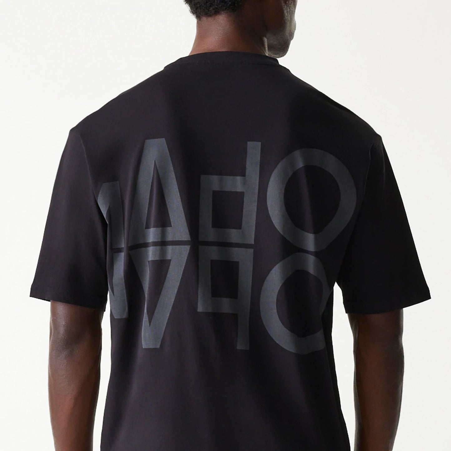 The Male model is wearing McLaren Racing Shadow Black Oversized T-Shirt 8