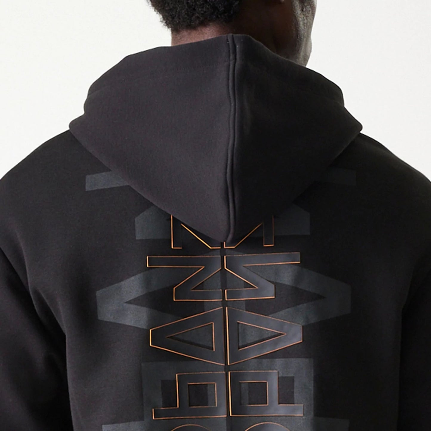 The Male model is wearing McLaren Racing Shadow Black Oversized Pullover Hoodie 4