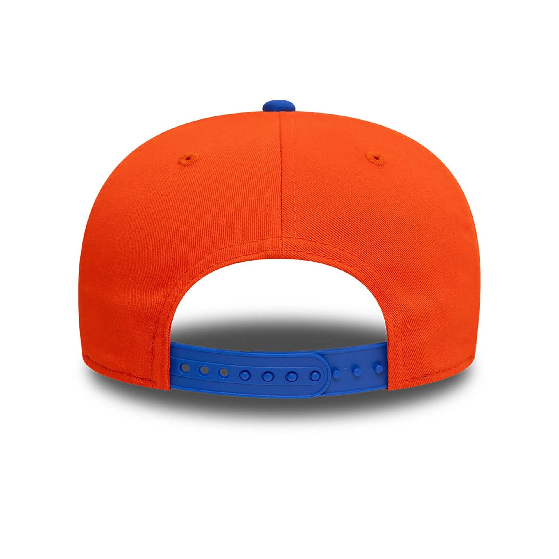 This is a Jijantes FC Kings League Draft Orange 9SEVENTY Stretch Snap Adjustable Cap 5