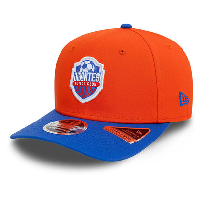 This is a Jijantes FC Kings League Draft Orange 9SEVENTY Stretch Snap Adjustable Cap 3