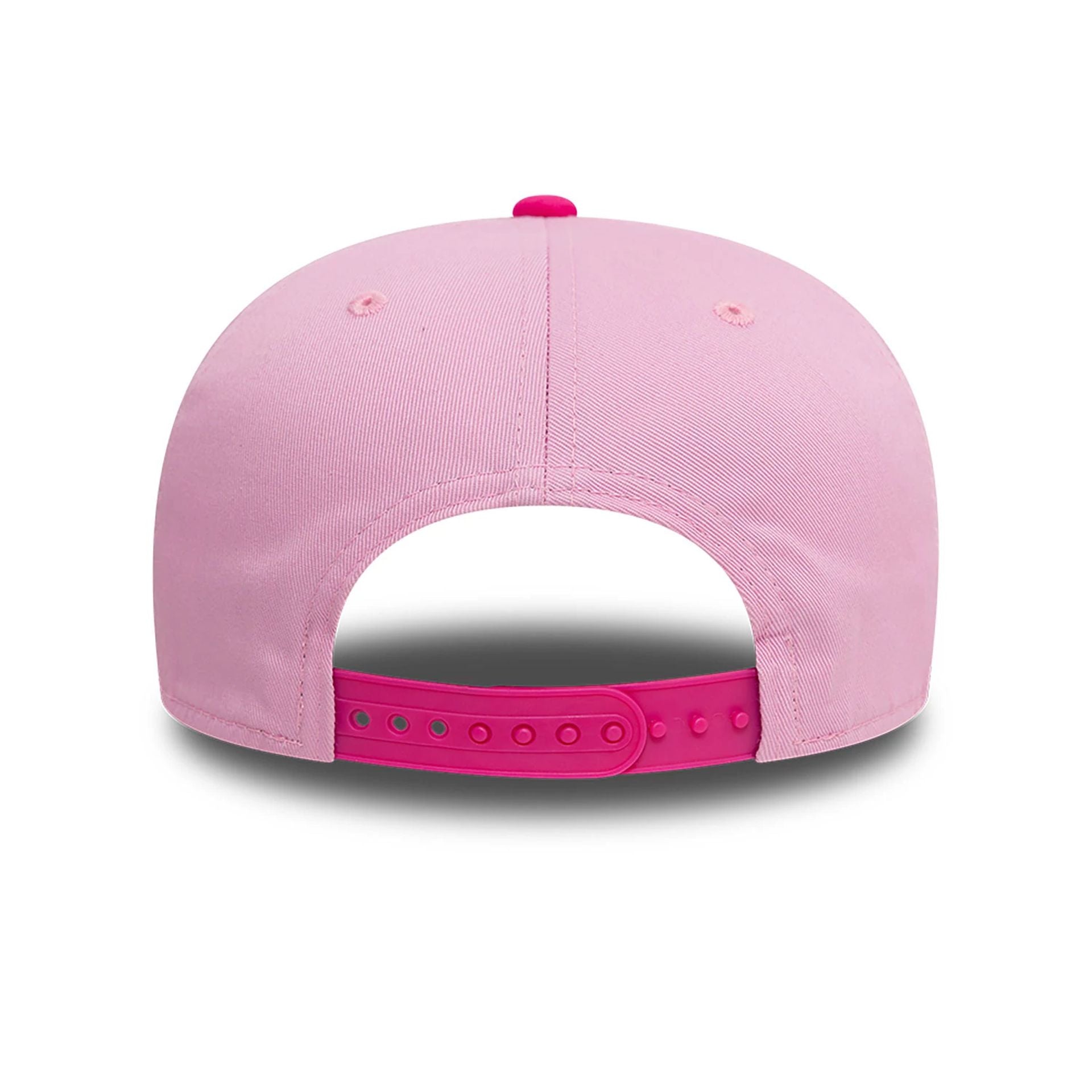 This is a Porcinos FC Kings League Draft Pastel Pink 9SEVENTY Stretch Snap Adjustable Cap 5