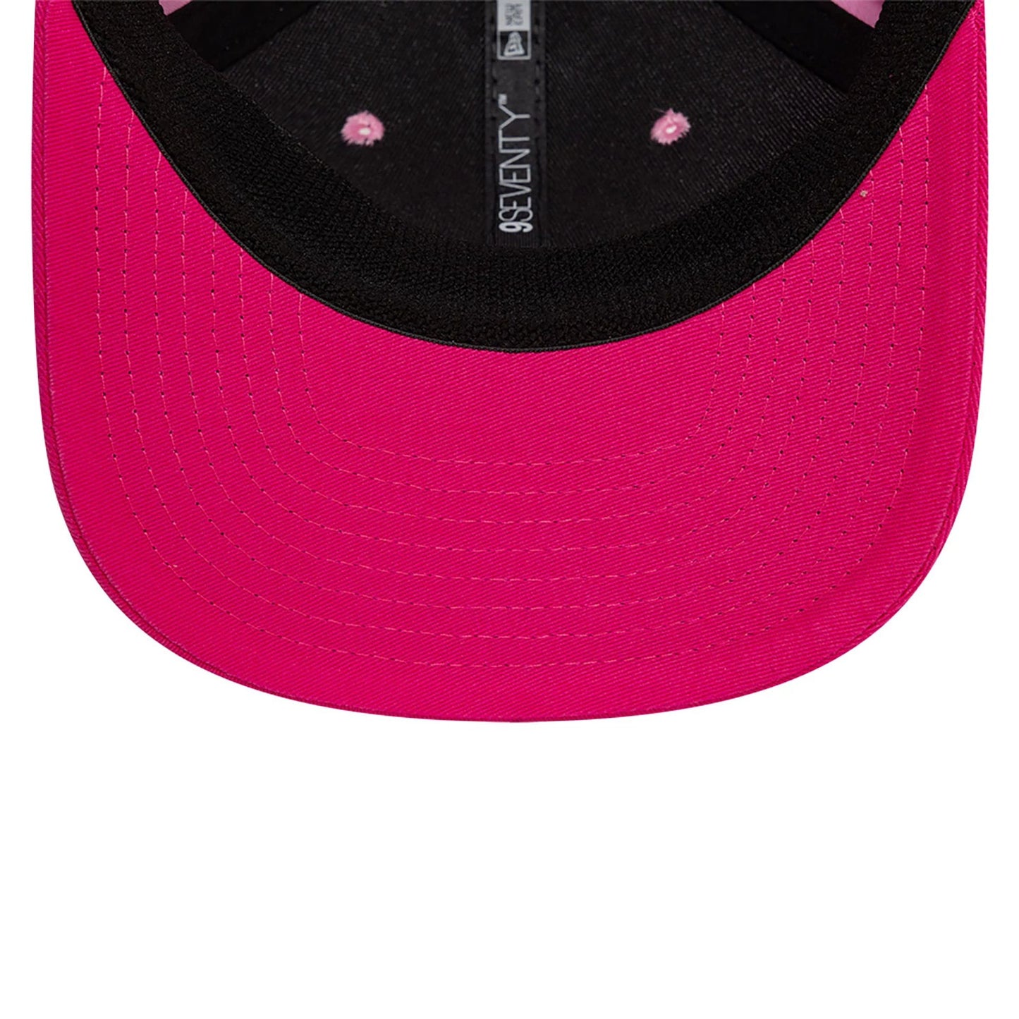 This is a Porcinos FC Kings League Draft Pastel Pink 9SEVENTY Stretch Snap Adjustable Cap 4