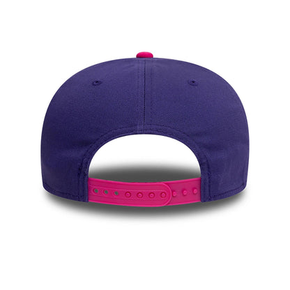 This is a 1K FC Kings League Draft Dark Purple 9SEVENTY Stretch Snap Adjustable Cap 5