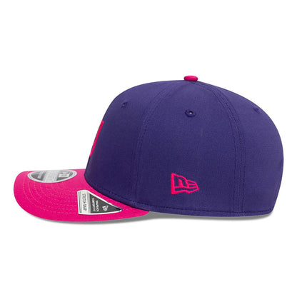 This is a 1K FC Kings League Draft Dark Purple 9SEVENTY Stretch Snap Adjustable Cap 7