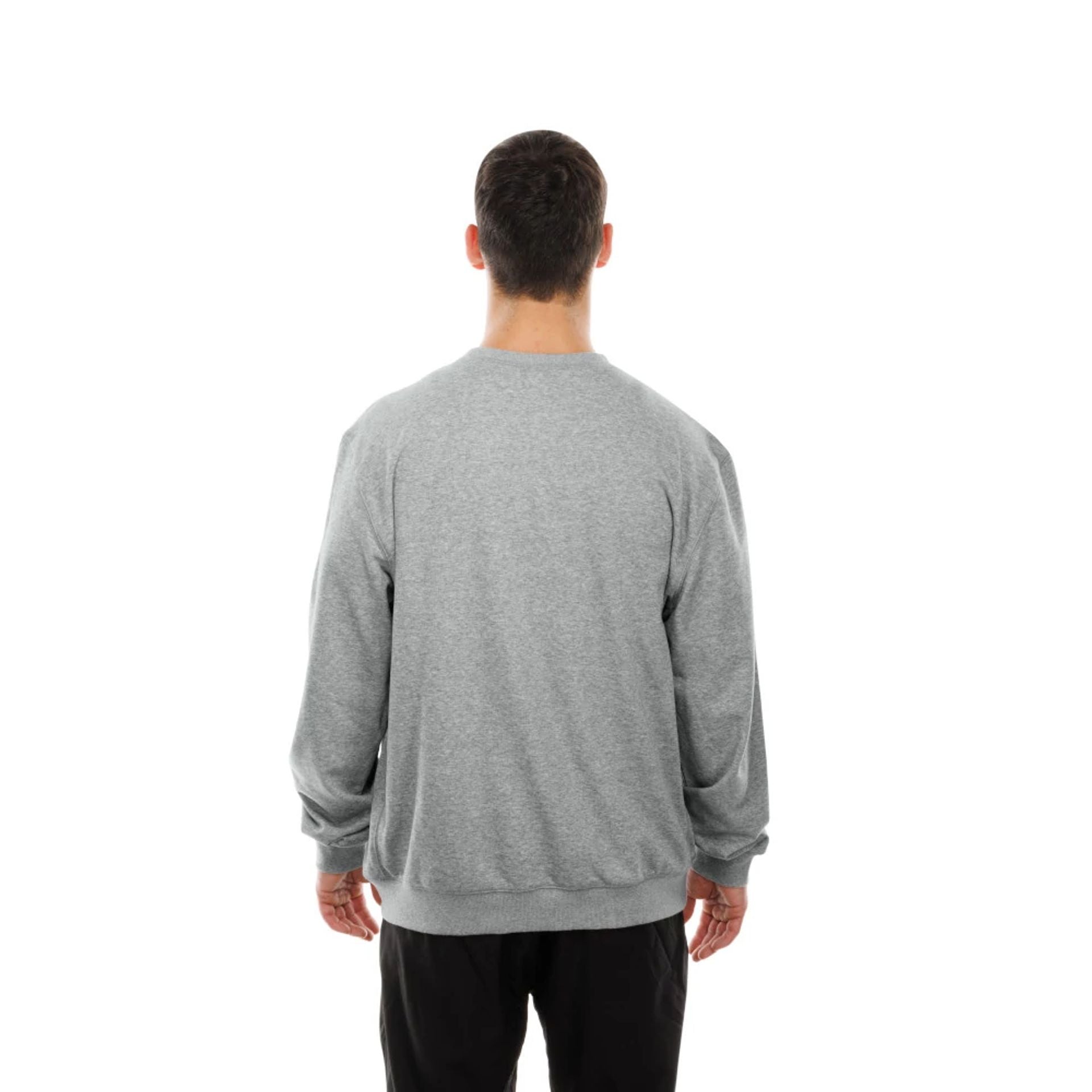 The Male model is wearing MLB Dueling Logos Sport Classic Grey Crewneck Sweater 2