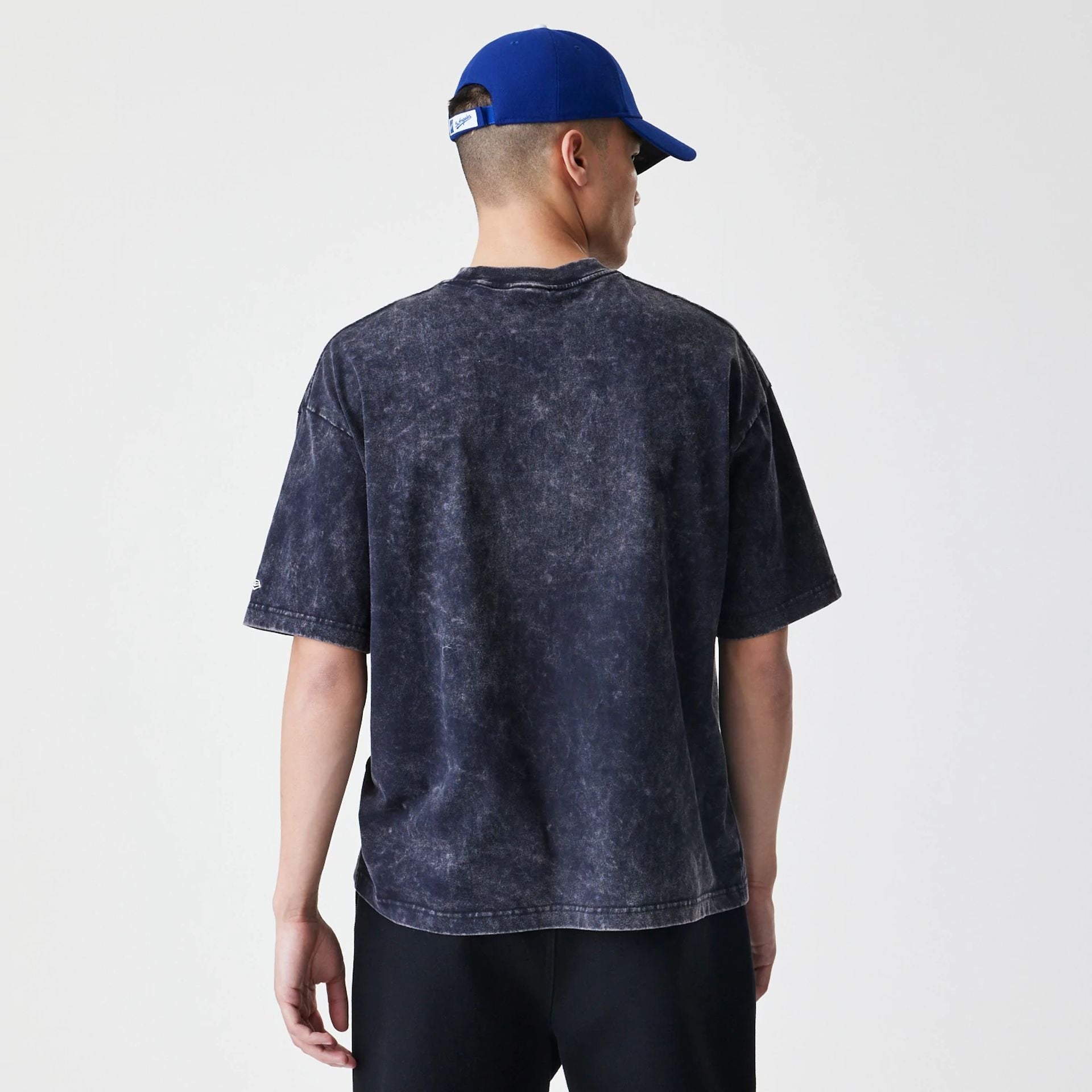 The Male model is wearing LA Dodgers Sport Classic Black T-Shirt 2