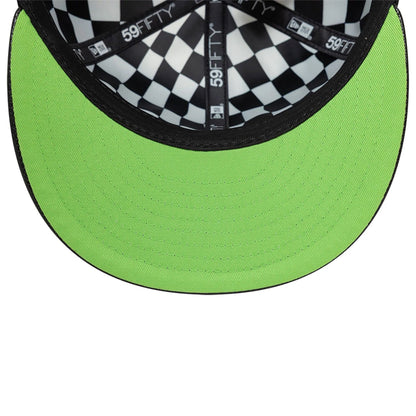 This is a Beetlejuice Worm Black 59FIFTY Fitted Cap 2