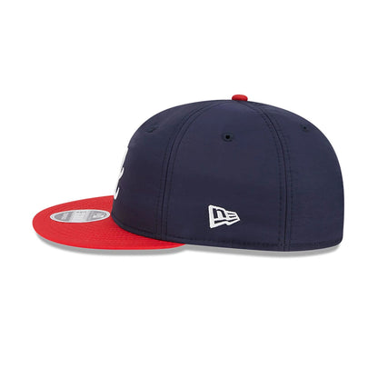 This is a Atlanta Braves Team Colour Navy Retro Crown 9FIFTY Clipback Cap 7