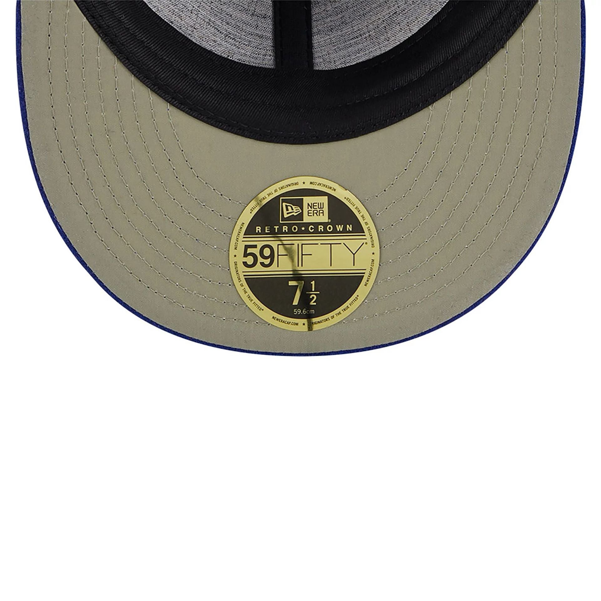 This is a LA Dodgers Wool Dark Blue Retro Crown 59FIFTY Fitted Cap 2