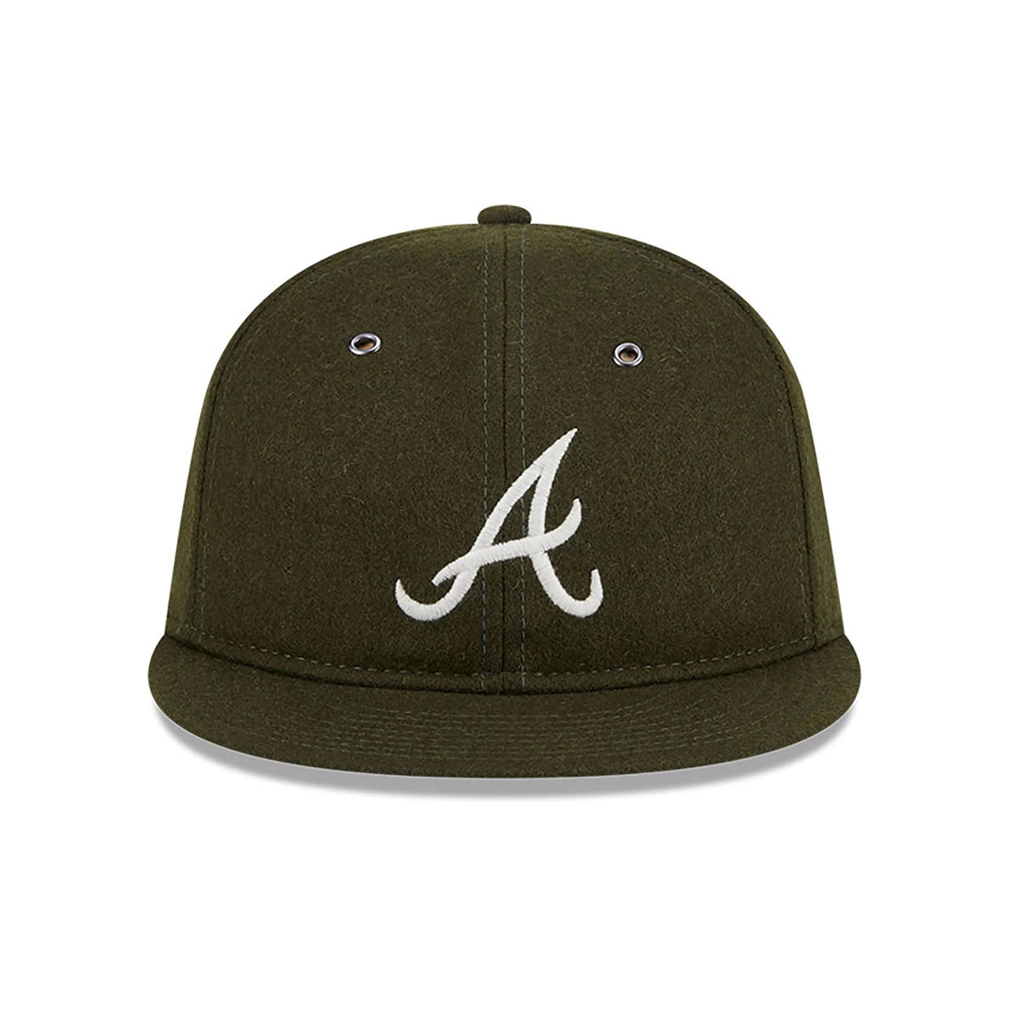 This is a Atlanta Braves Wool Green Retro Crown 59FIFTY Fitted Cap 3