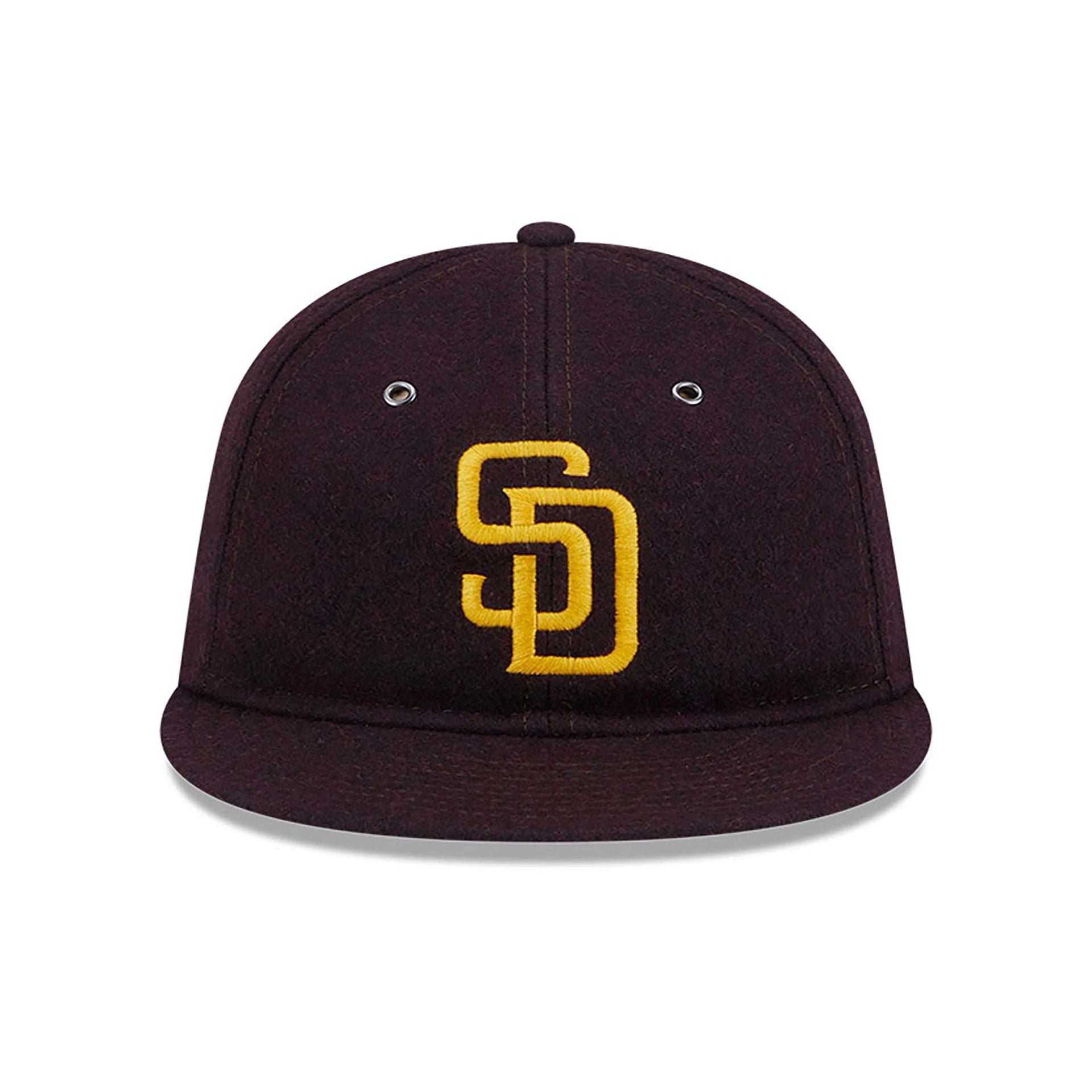 This is a San Diego Padres Wool Dark Brown Retro Crown 59FIFTY Fitted Cap 3