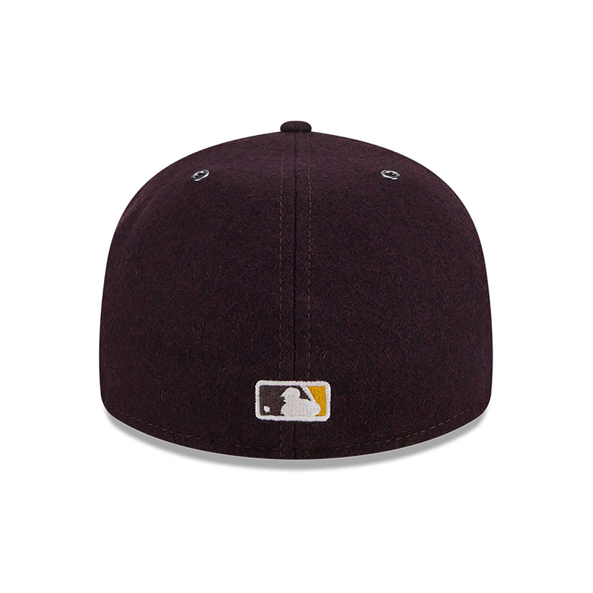 This is a San Diego Padres Wool Dark Brown Retro Crown 59FIFTY Fitted Cap 5